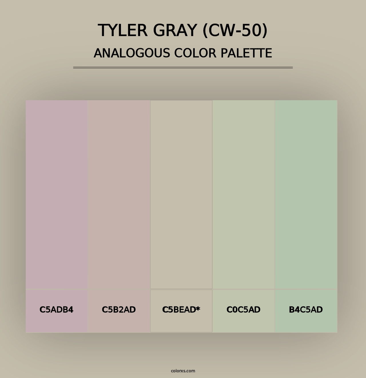 Tyler Gray (CW-50) - Analogous Color Palette