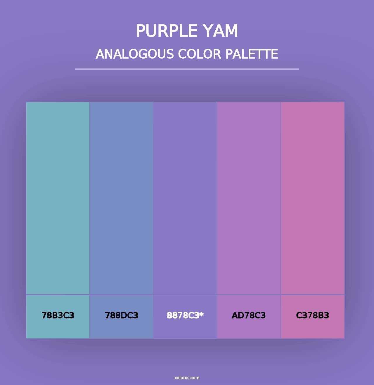 Purple Yam - Analogous Color Palette