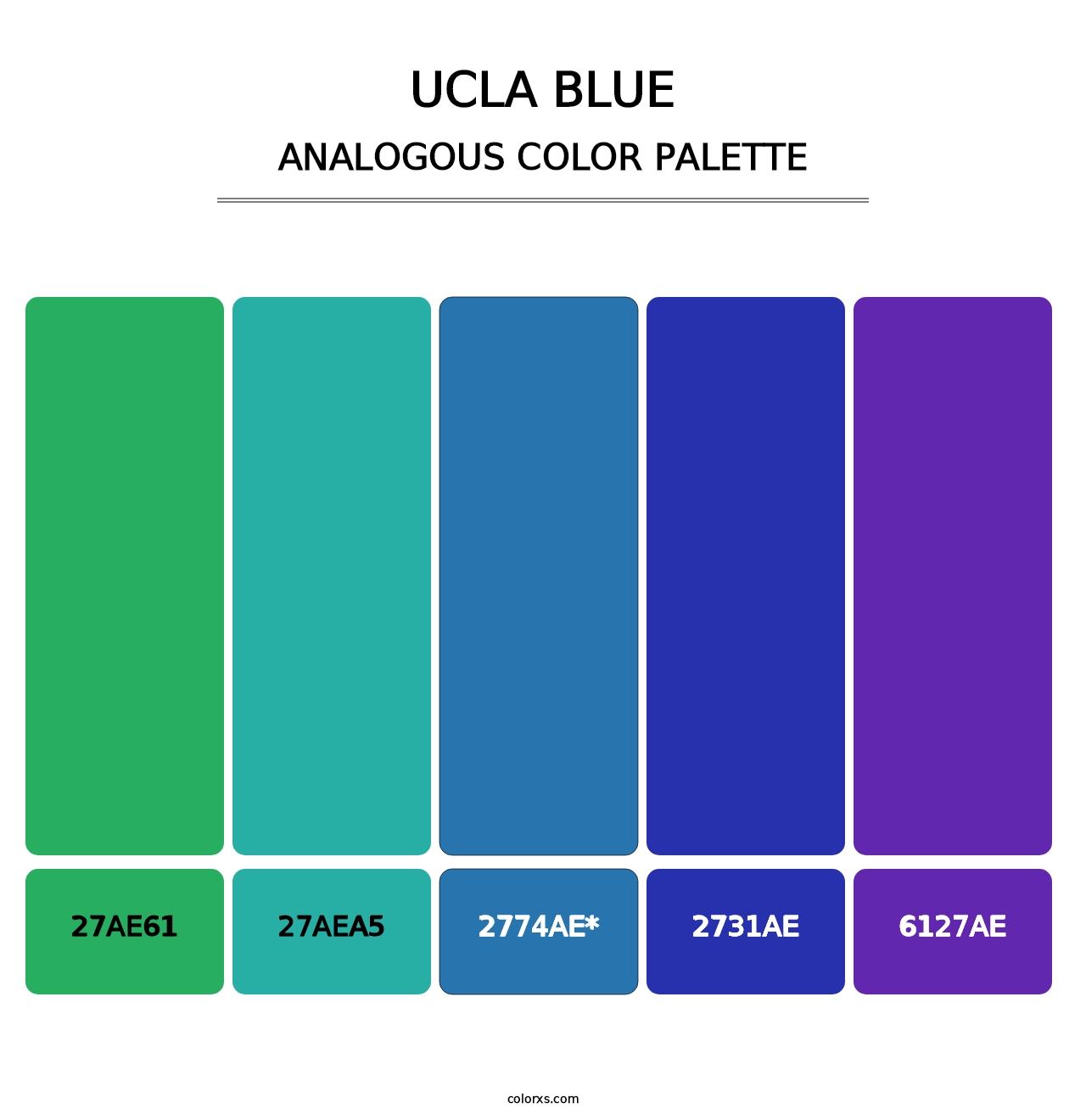 UCLA Blue - Analogous Color Palette