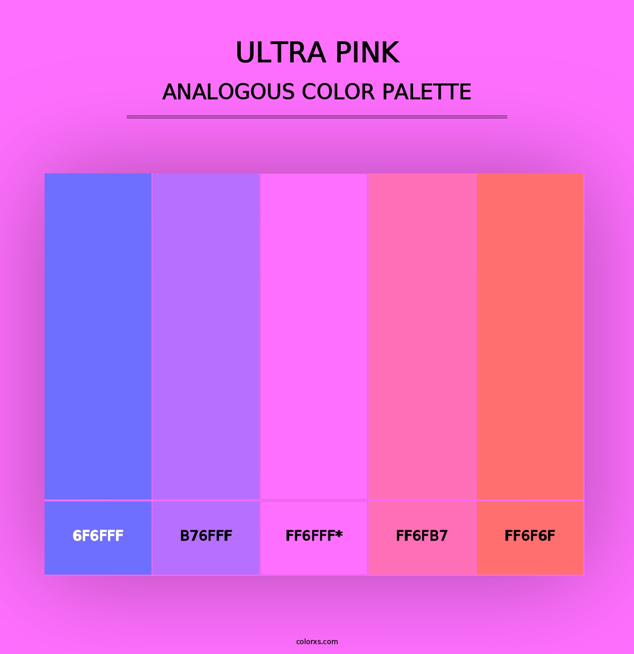 Ultra Pink - Analogous Color Palette