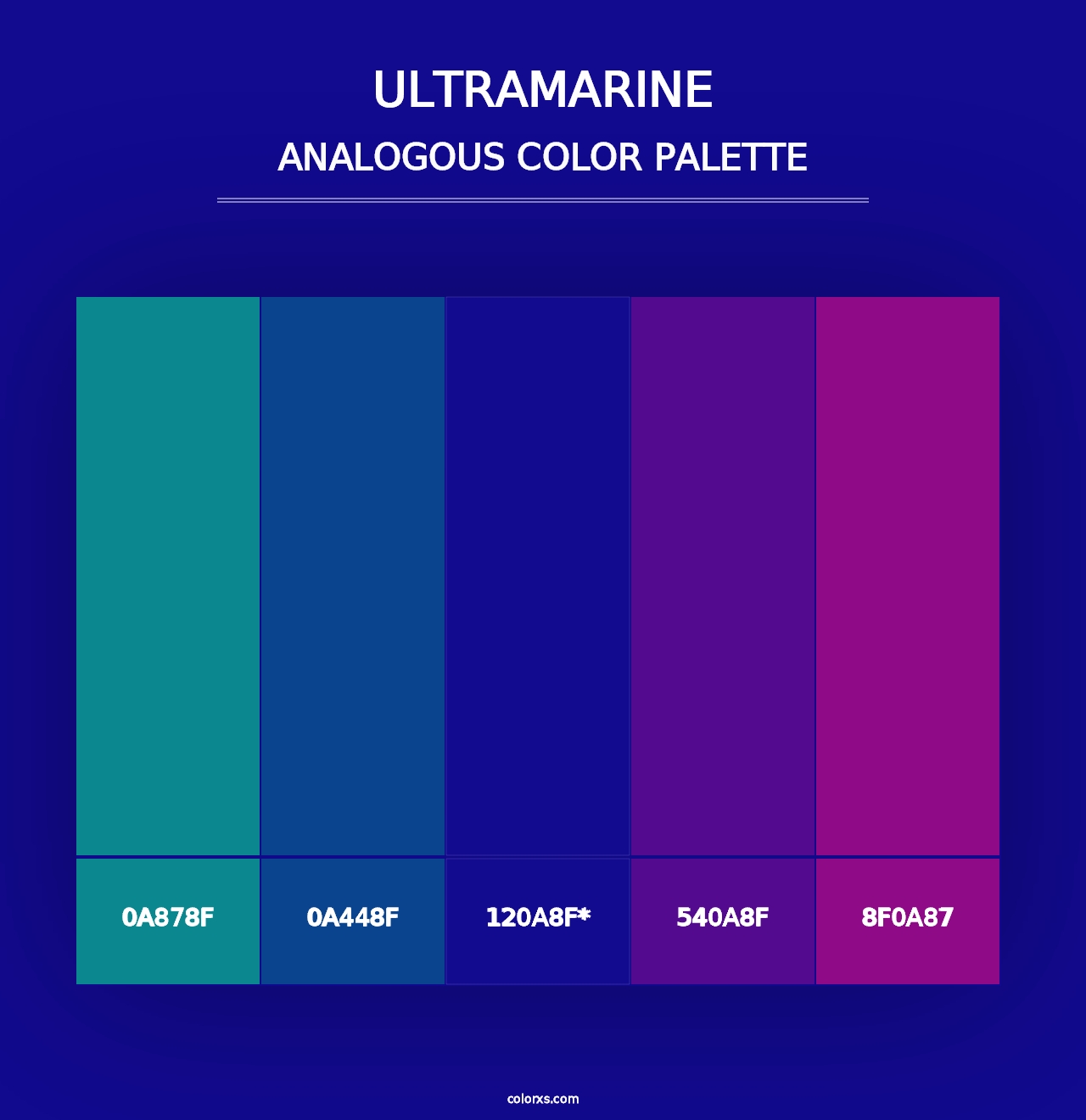 Ultramarine - Analogous Color Palette