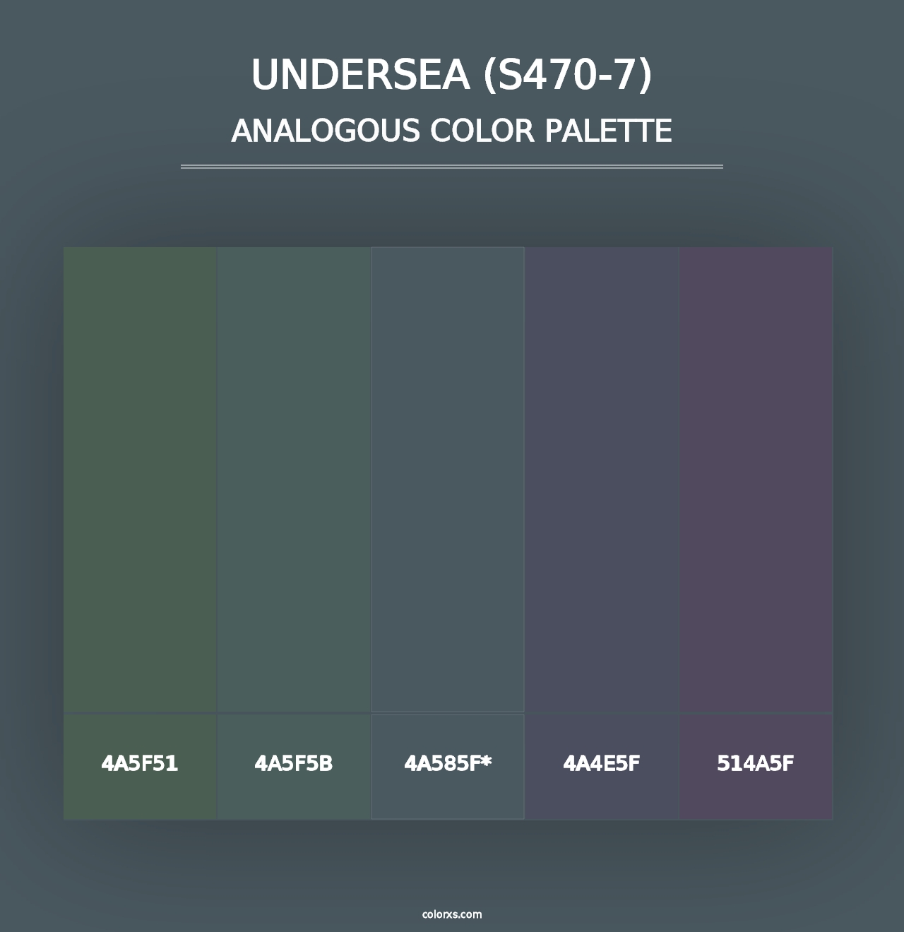 Undersea (S470-7) - Analogous Color Palette