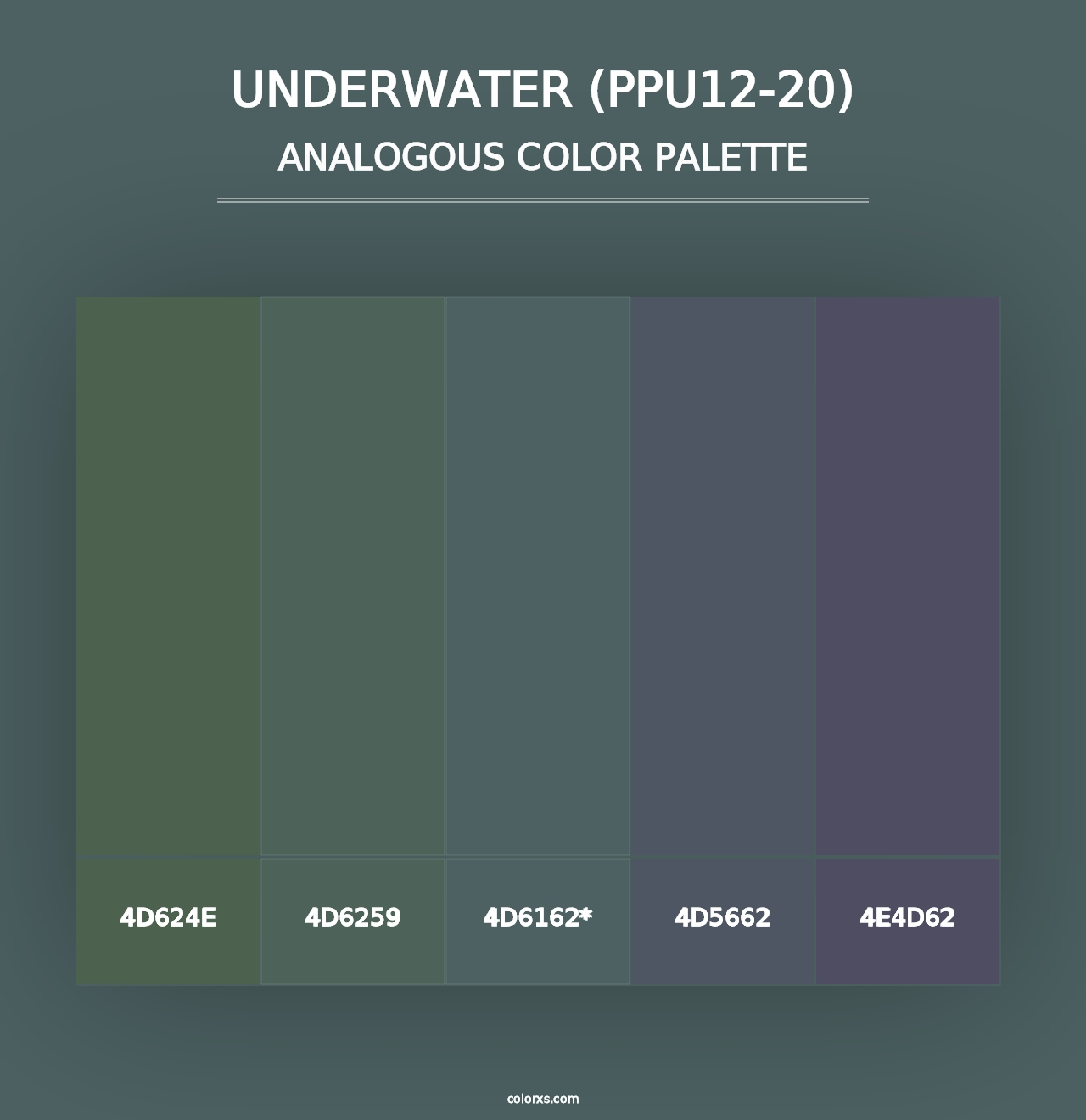 Underwater (PPU12-20) - Analogous Color Palette