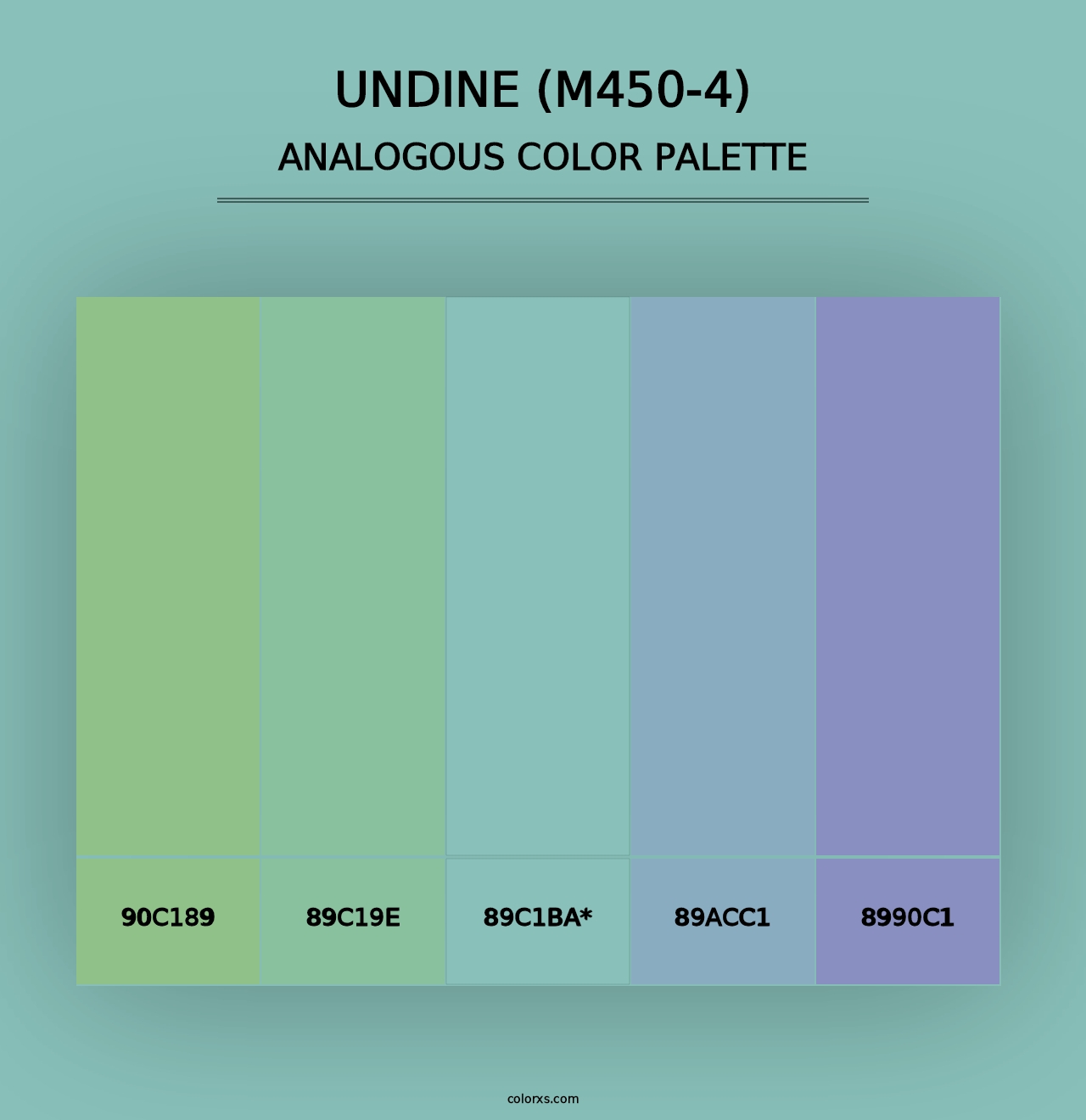 Undine (M450-4) - Analogous Color Palette