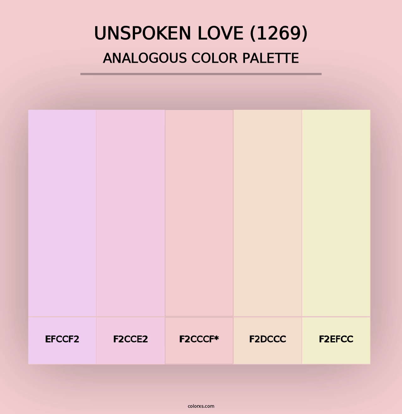 Unspoken Love (1269) - Analogous Color Palette