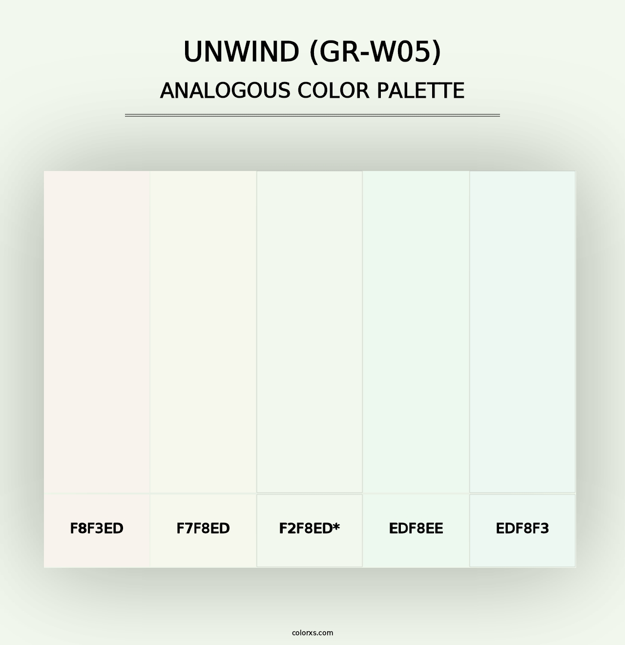 Unwind (GR-W05) - Analogous Color Palette