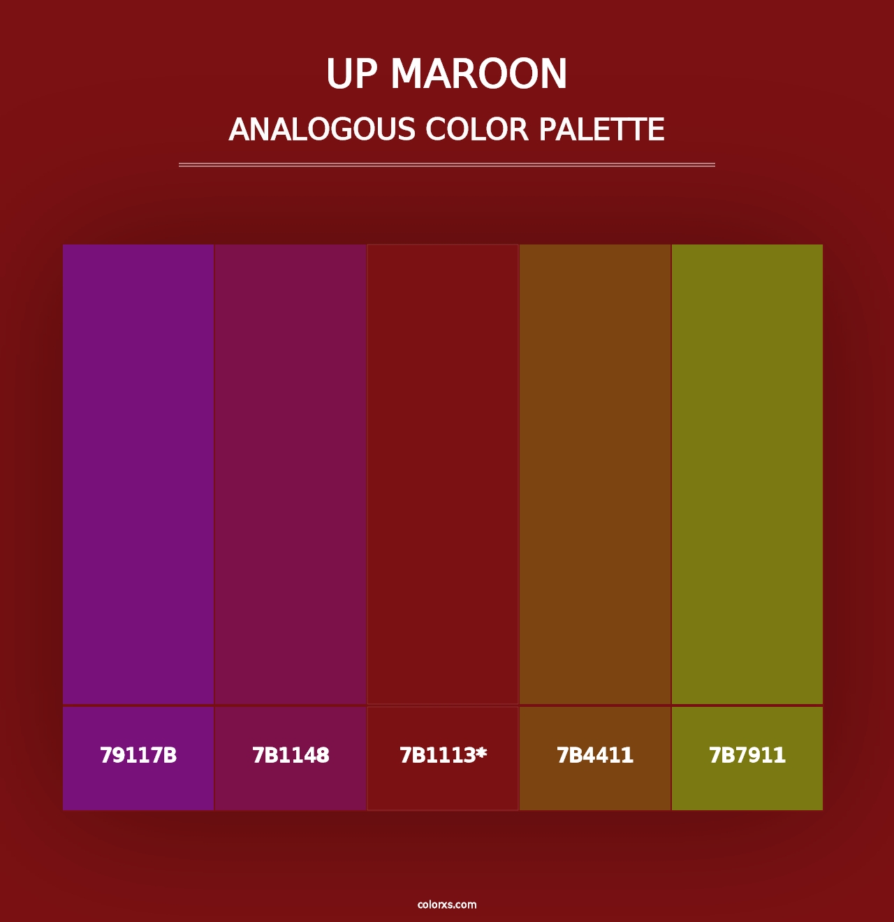 UP Maroon - Analogous Color Palette