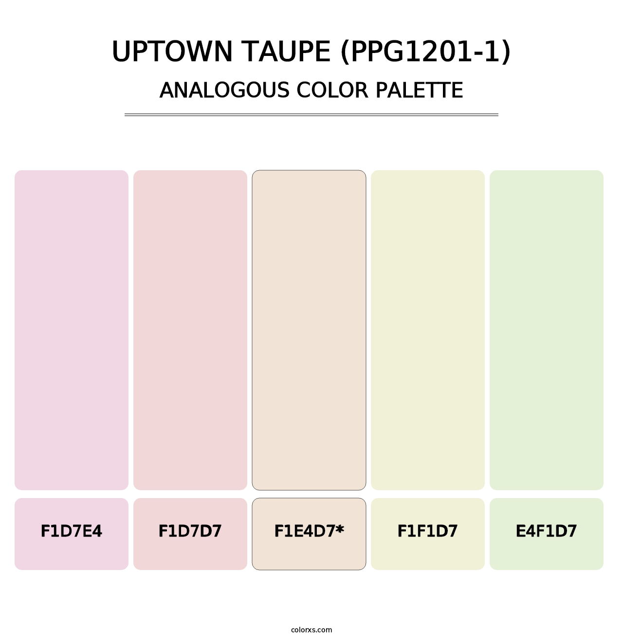 Uptown Taupe (PPG1201-1) - Analogous Color Palette