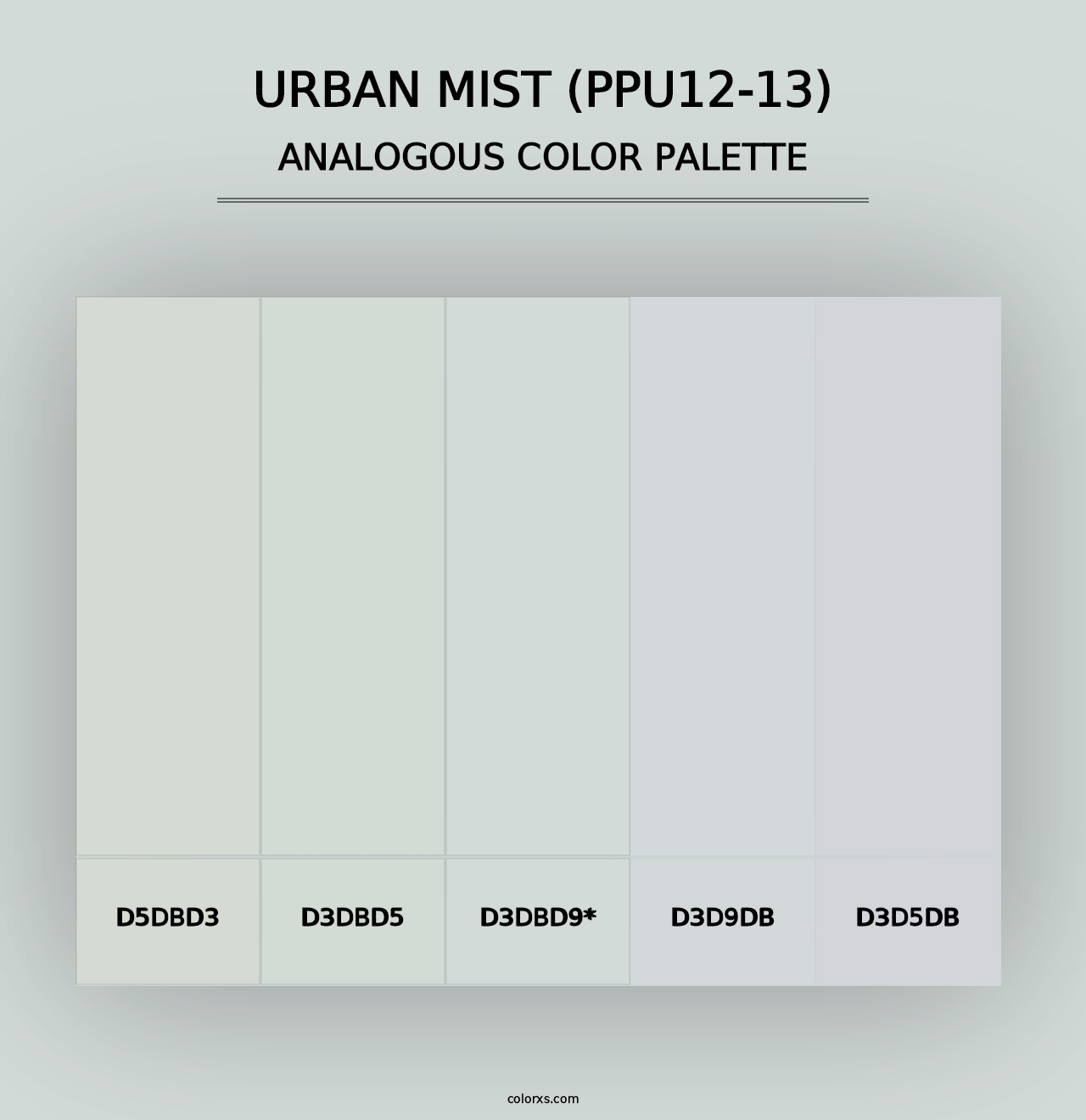 Urban Mist (PPU12-13) - Analogous Color Palette