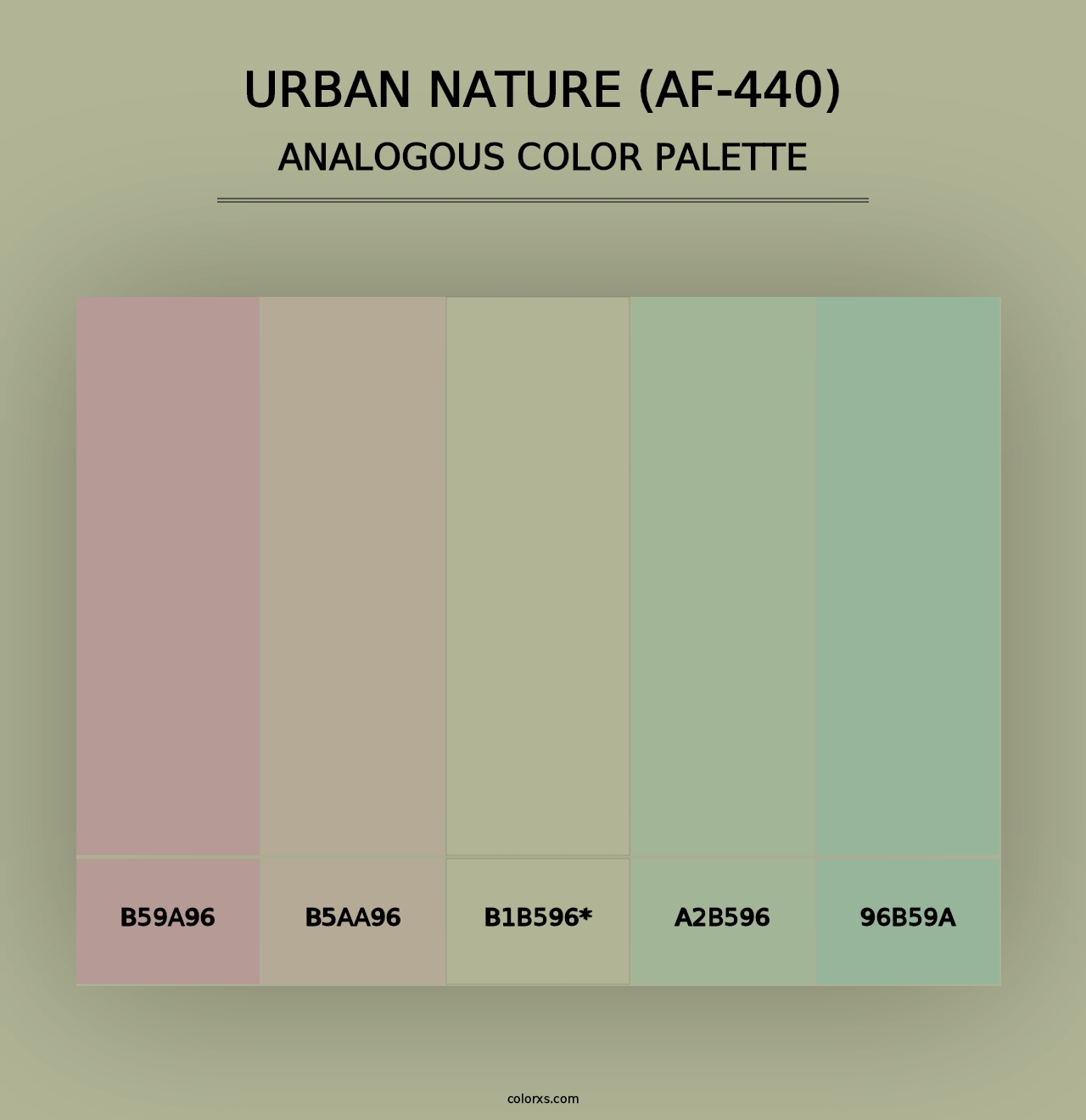 Urban Nature (AF-440) - Analogous Color Palette