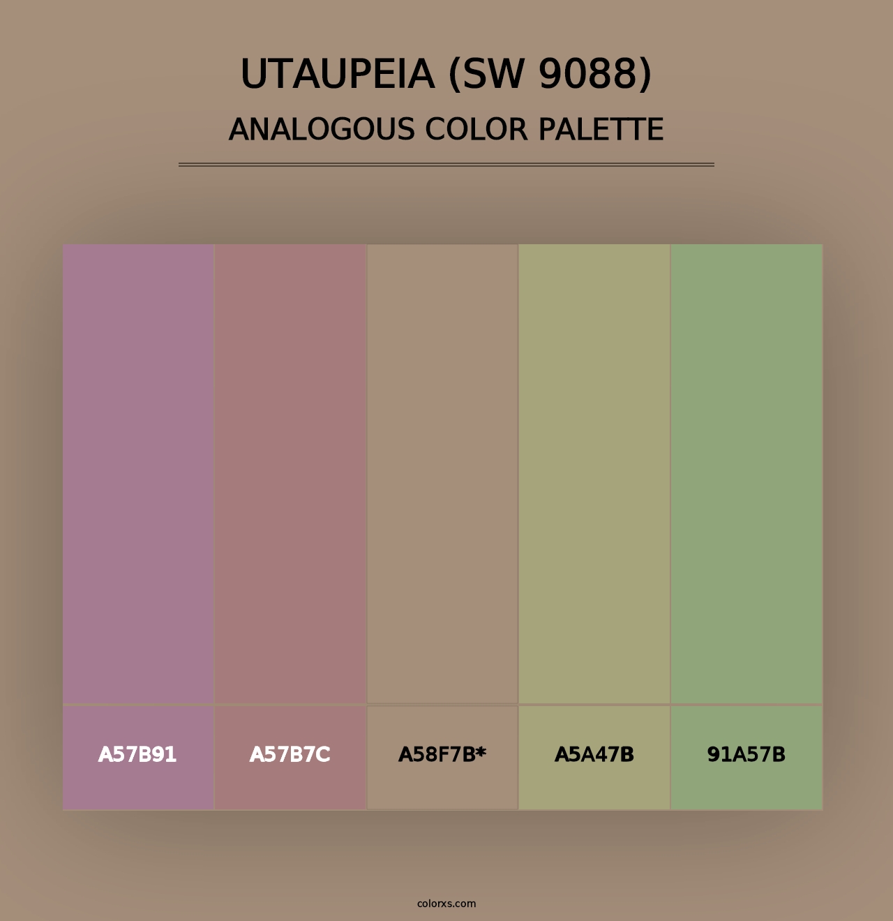 Utaupeia (SW 9088) - Analogous Color Palette