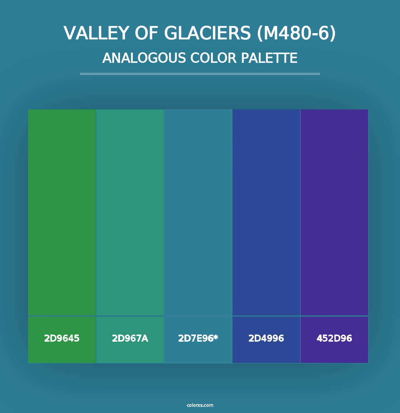 Valley Of Glaciers (M480-6) - Analogous Color Palette