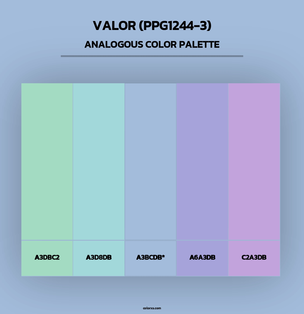 Valor (PPG1244-3) - Analogous Color Palette