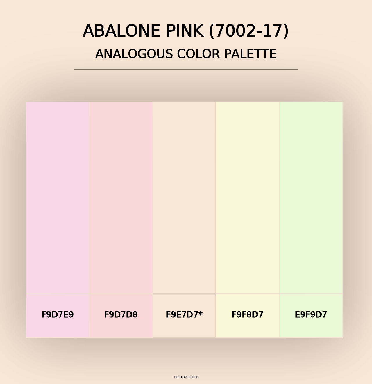 Abalone Pink (7002-17) - Analogous Color Palette