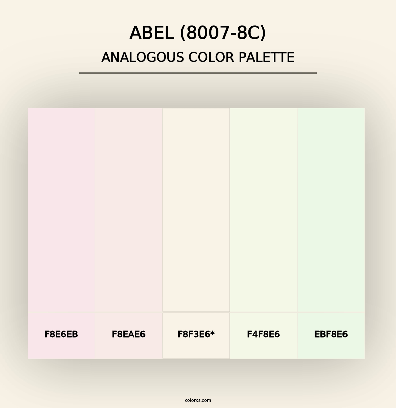 Abel (8007-8C) - Analogous Color Palette