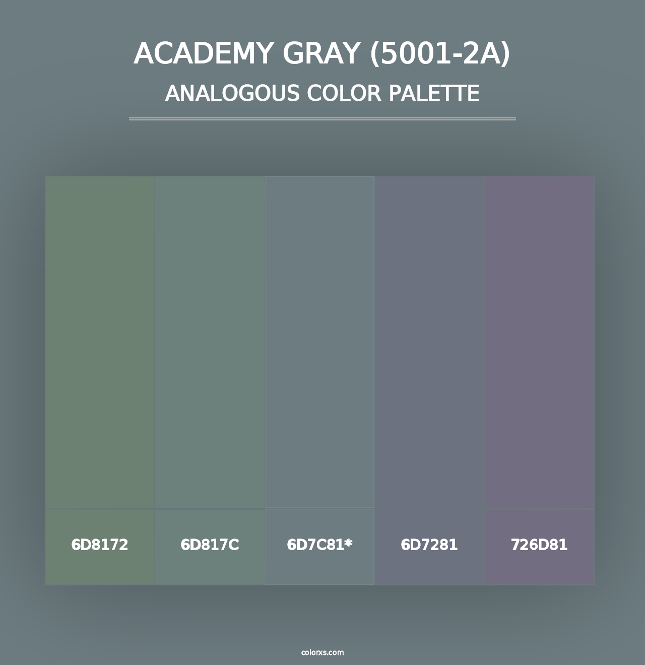 Academy Gray (5001-2A) - Analogous Color Palette