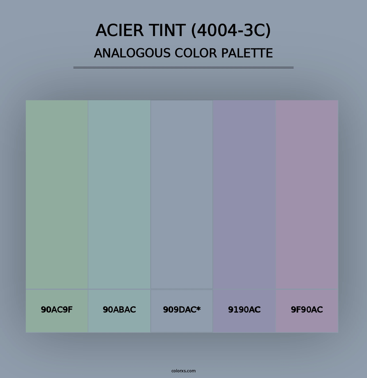 Acier Tint (4004-3C) - Analogous Color Palette