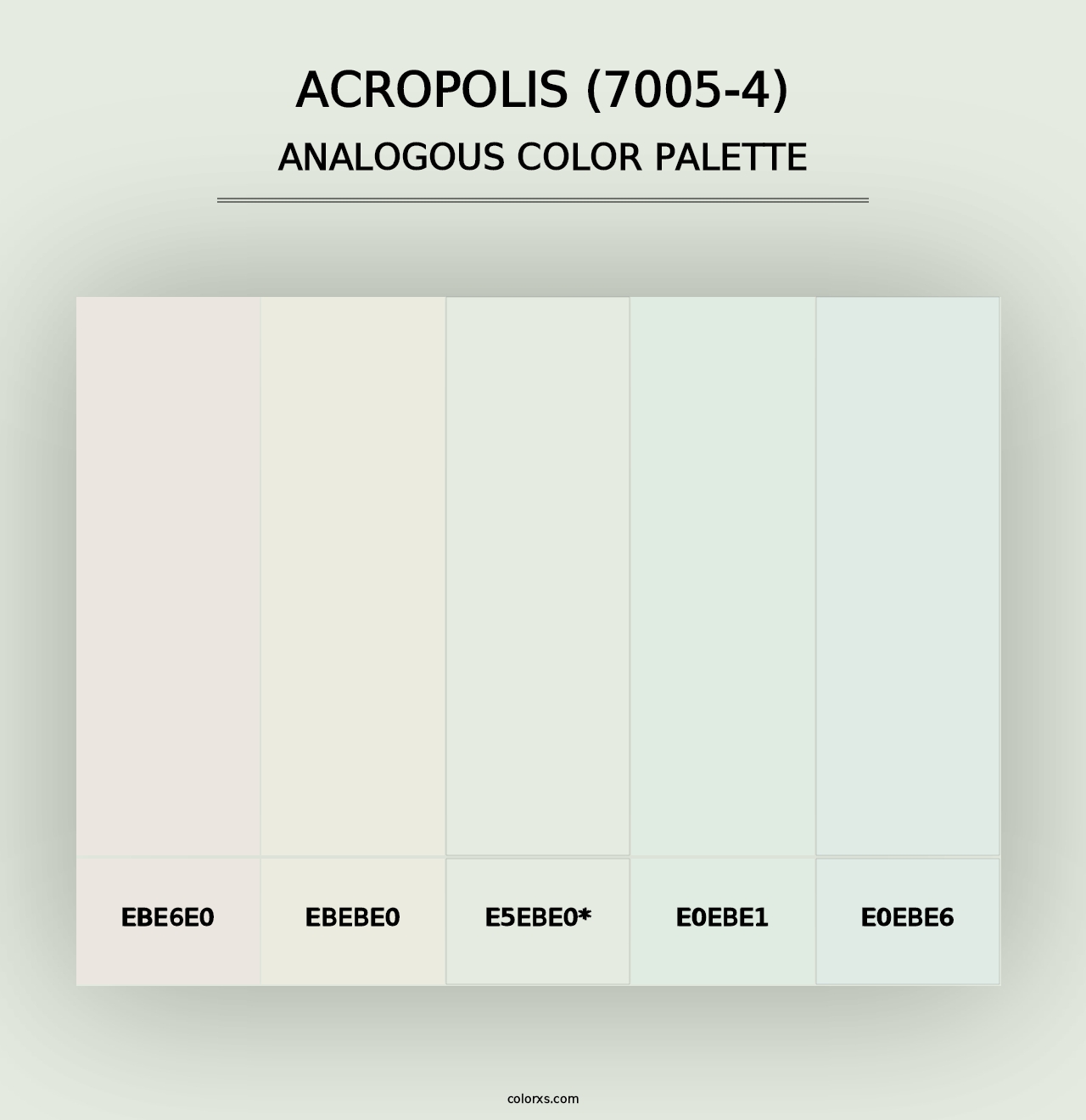 Acropolis (7005-4) - Analogous Color Palette