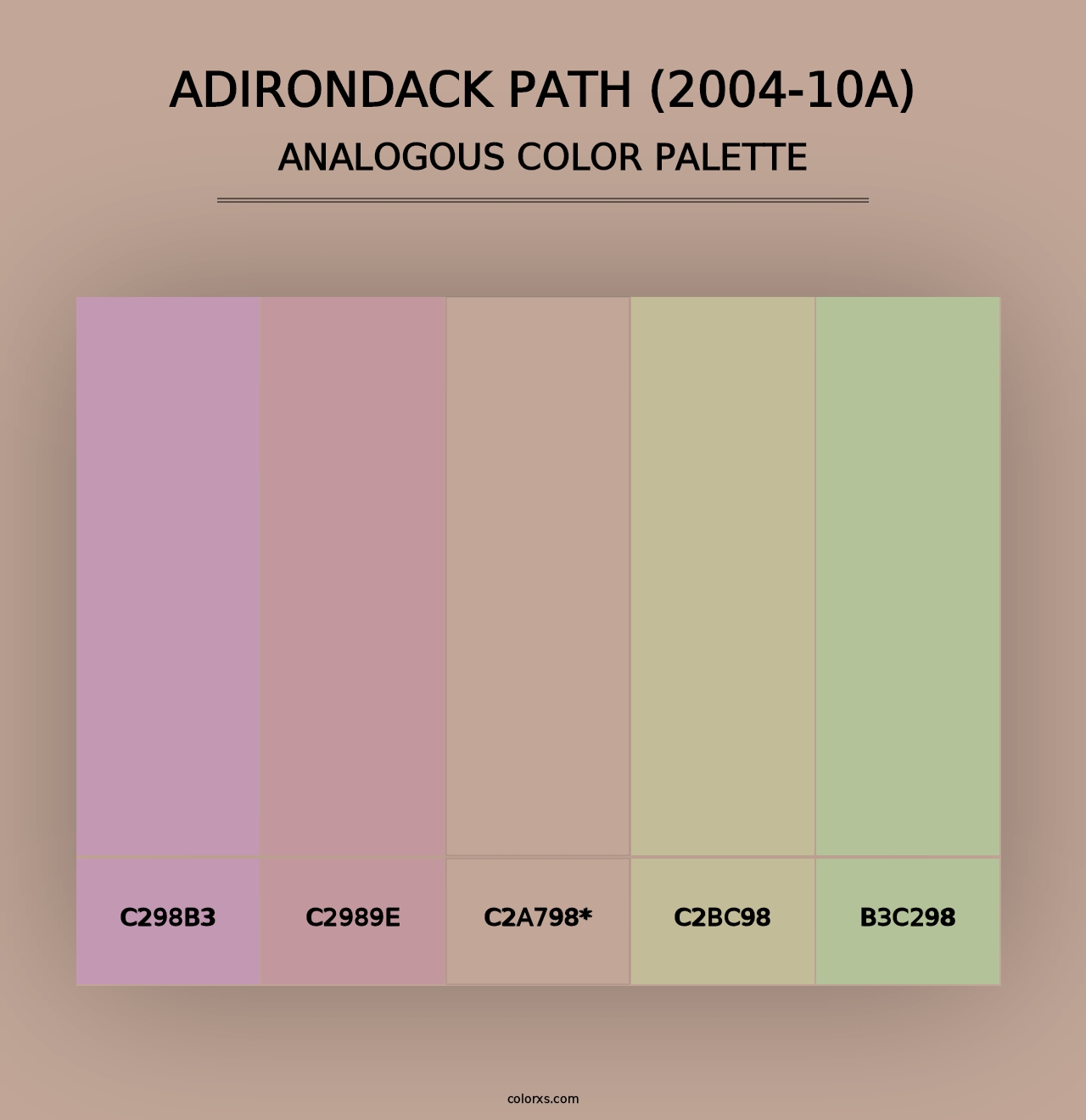 Adirondack Path (2004-10A) - Analogous Color Palette