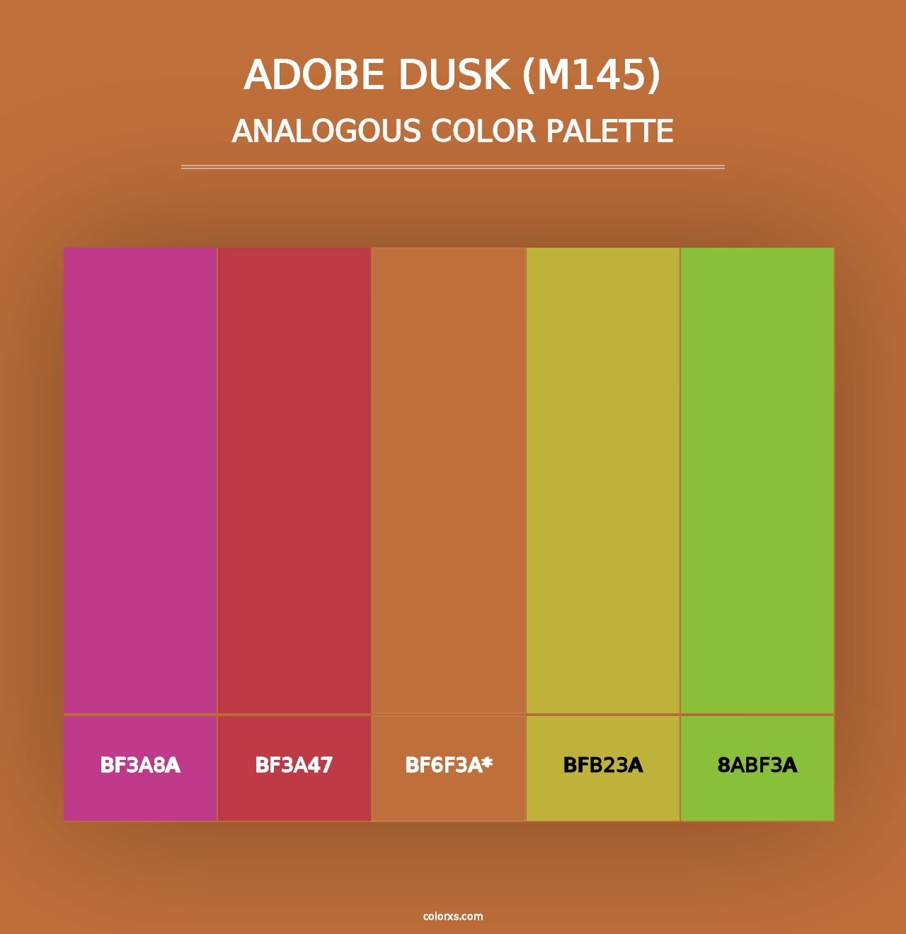 Adobe Dusk (M145) - Analogous Color Palette