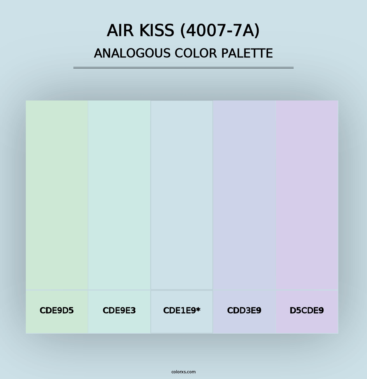 Air Kiss (4007-7A) - Analogous Color Palette