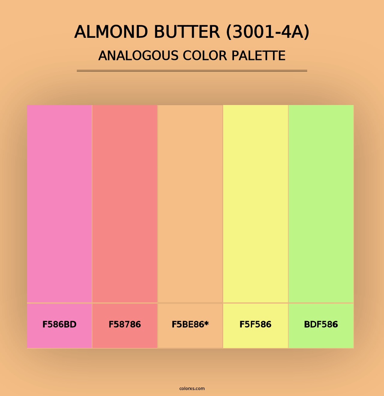 Almond Butter (3001-4A) - Analogous Color Palette