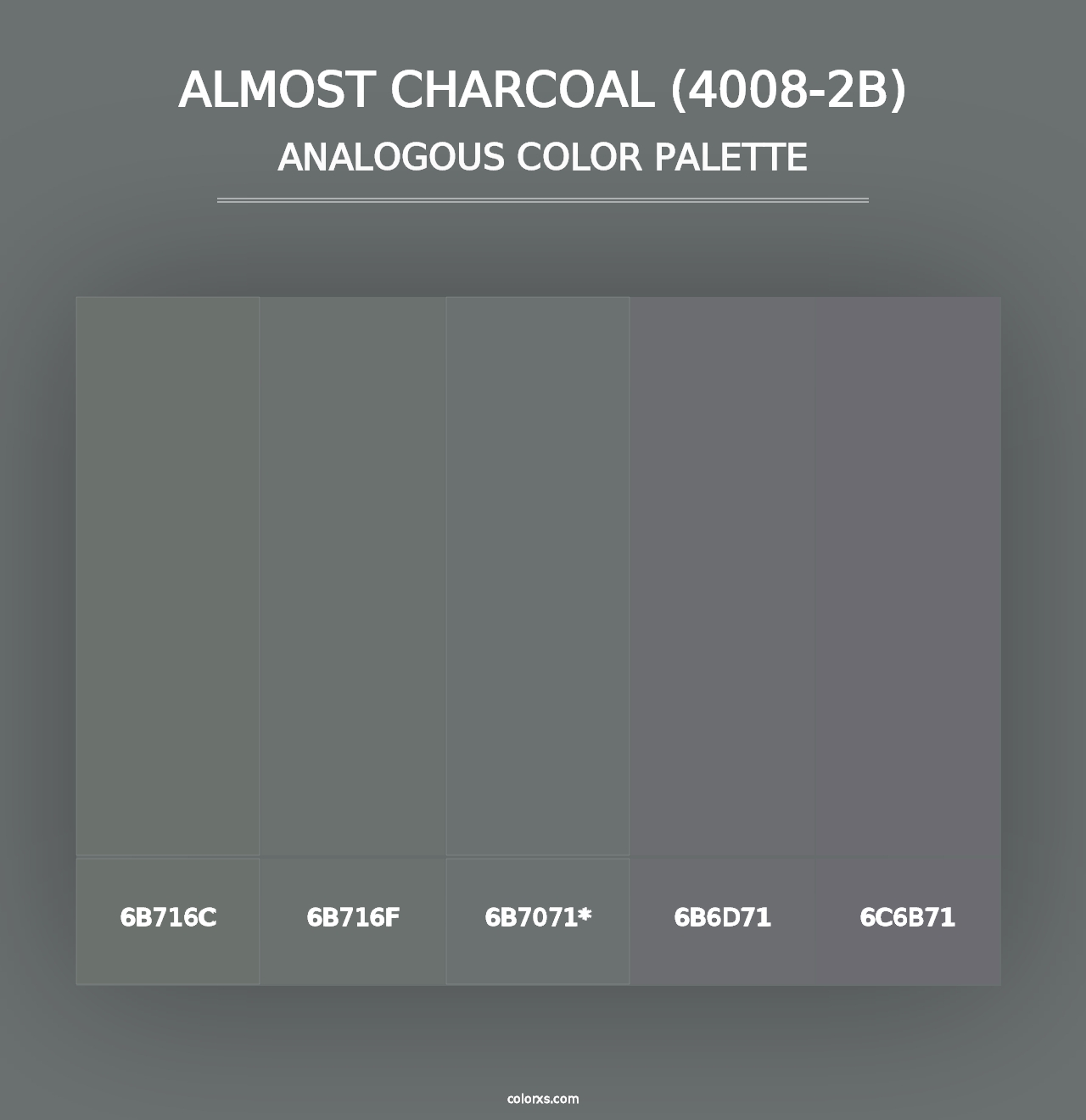 Almost Charcoal (4008-2B) - Analogous Color Palette