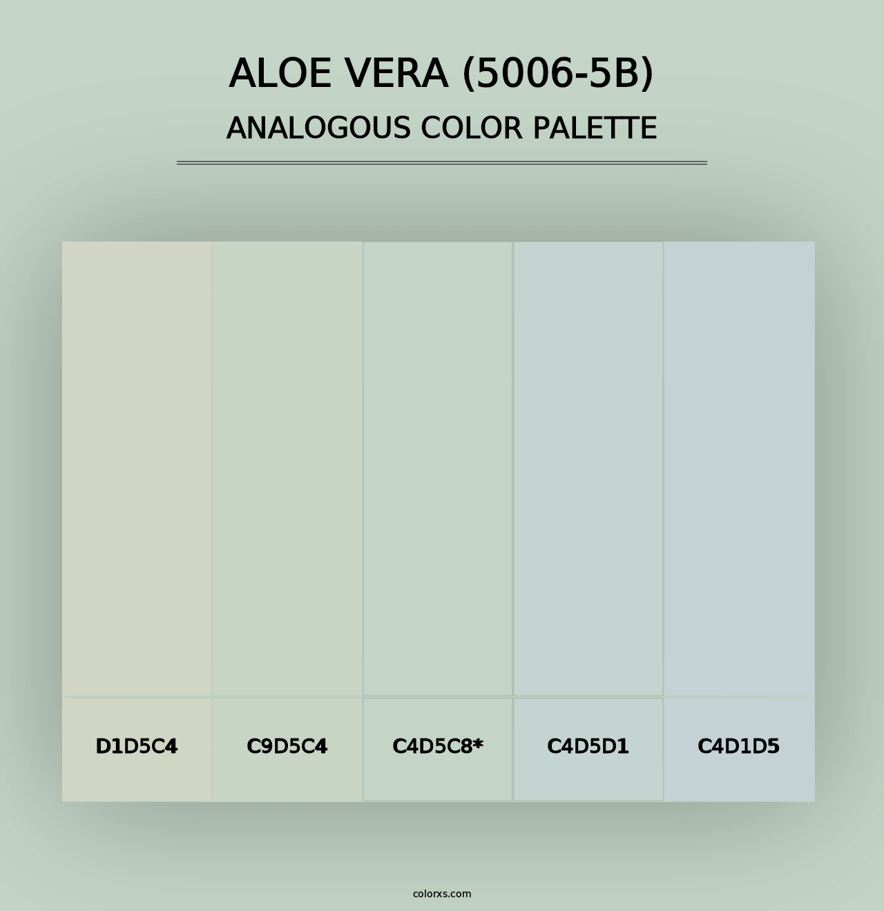 Aloe Vera (5006-5B) - Analogous Color Palette