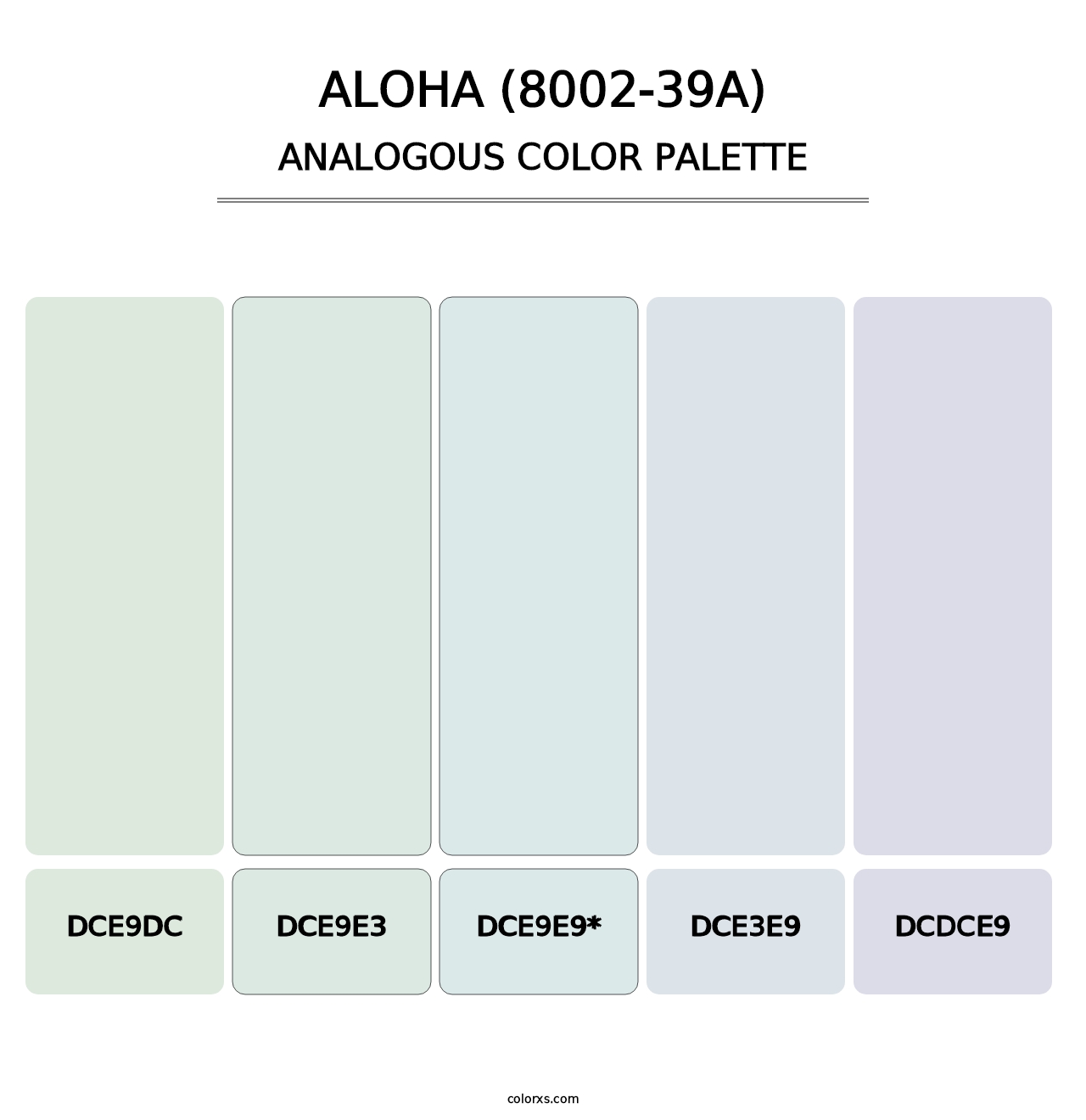 Aloha (8002-39A) - Analogous Color Palette