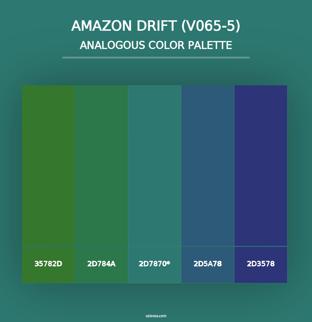 Amazon Drift (V065-5) - Analogous Color Palette