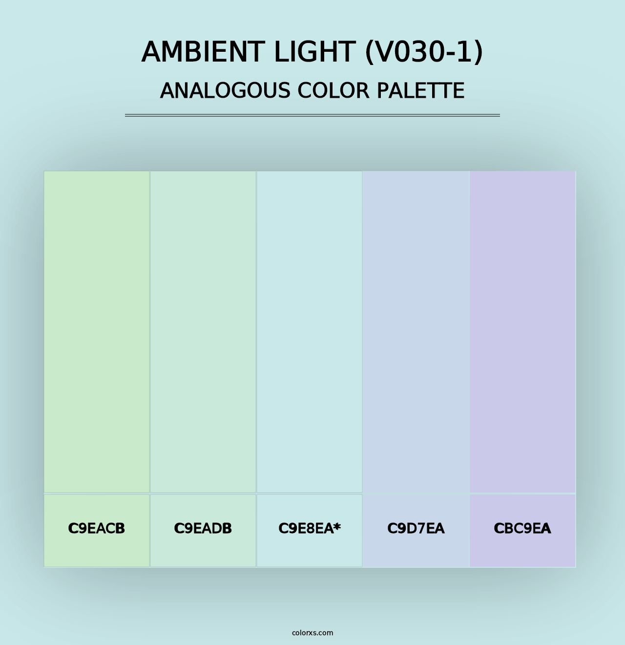 Ambient Light (V030-1) - Analogous Color Palette