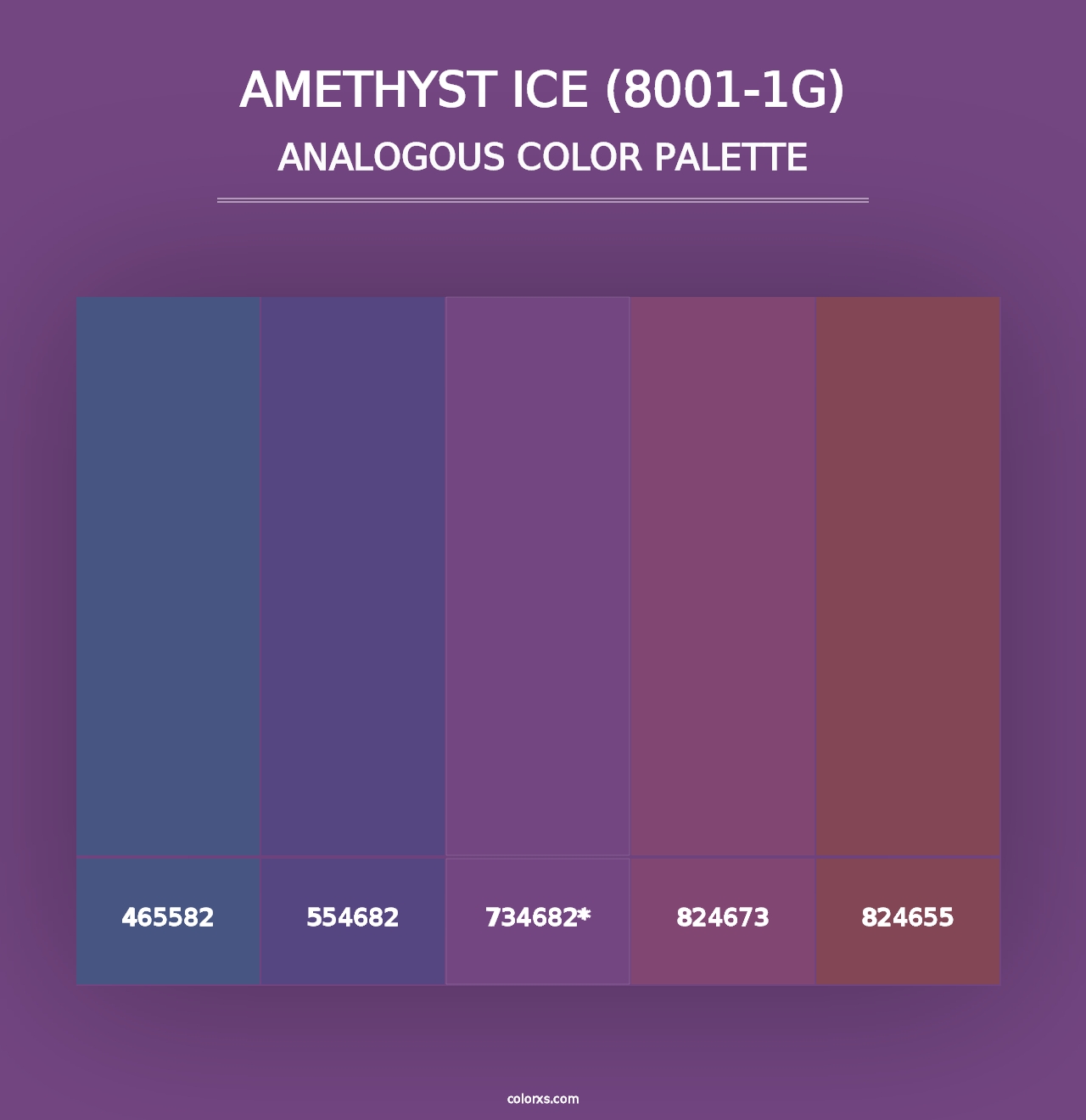 Amethyst Ice (8001-1G) - Analogous Color Palette