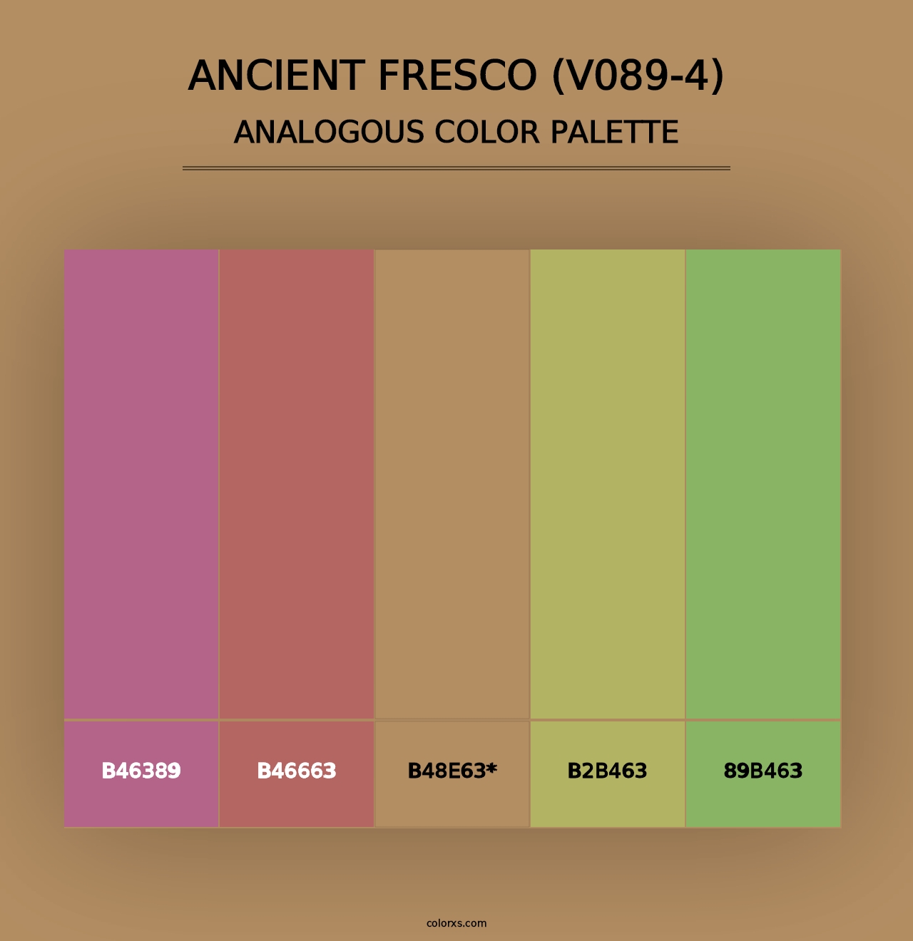 Ancient Fresco (V089-4) - Analogous Color Palette