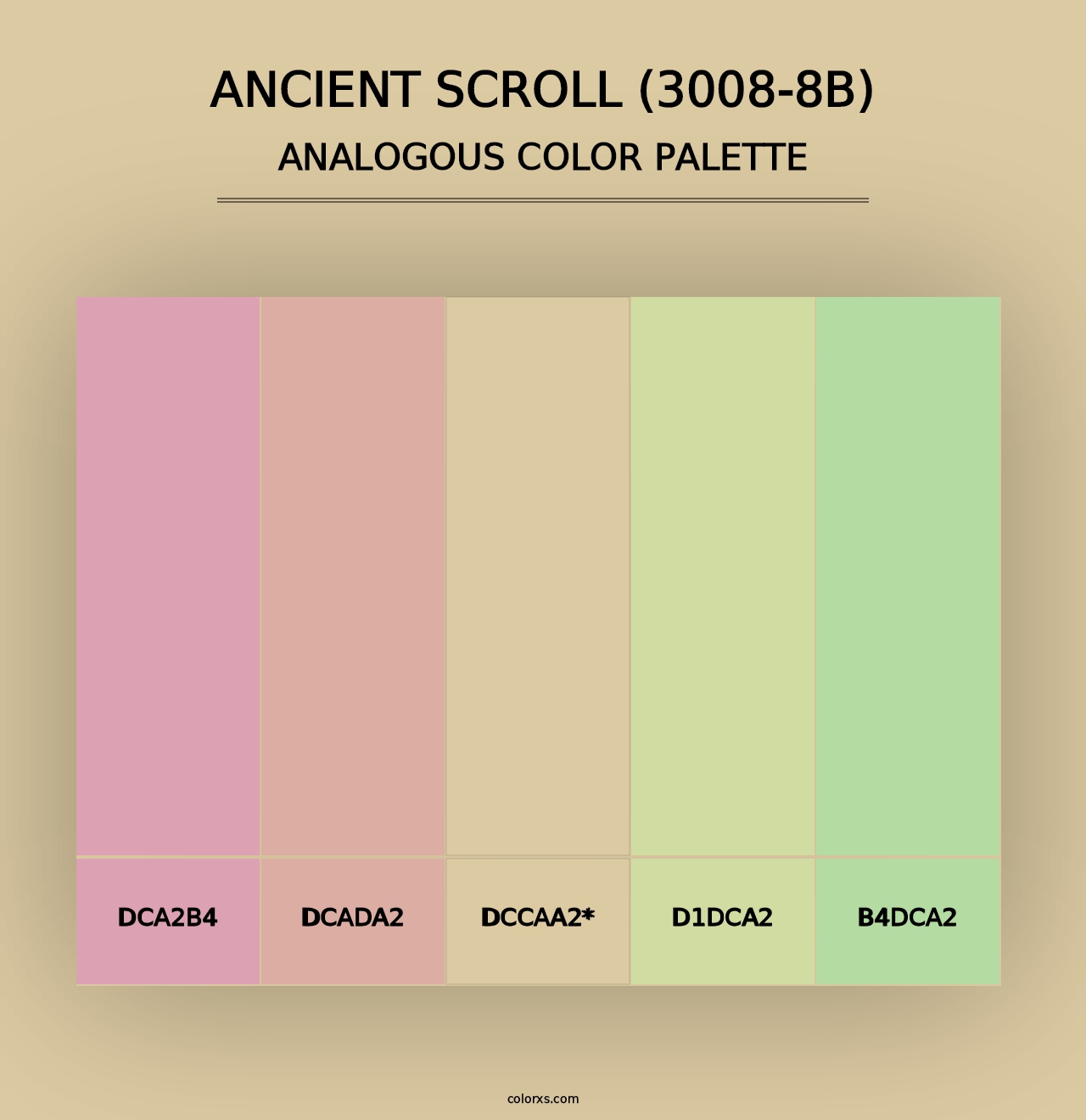 Ancient Scroll (3008-8B) - Analogous Color Palette