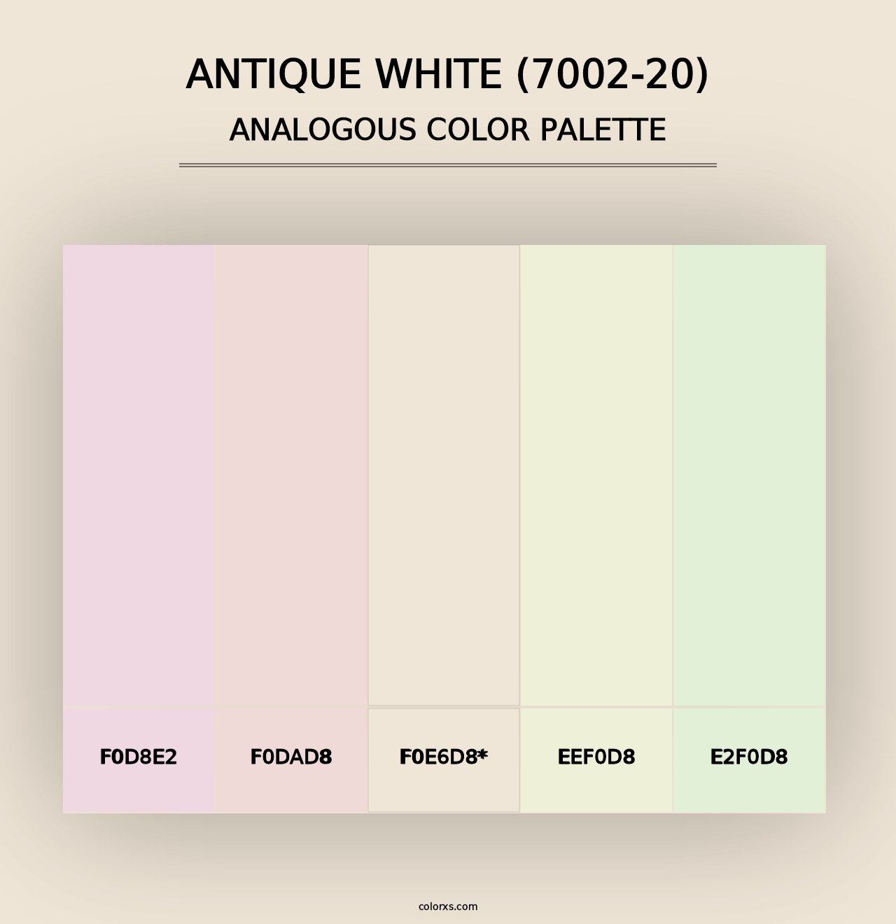 Antique White (7002-20) - Analogous Color Palette