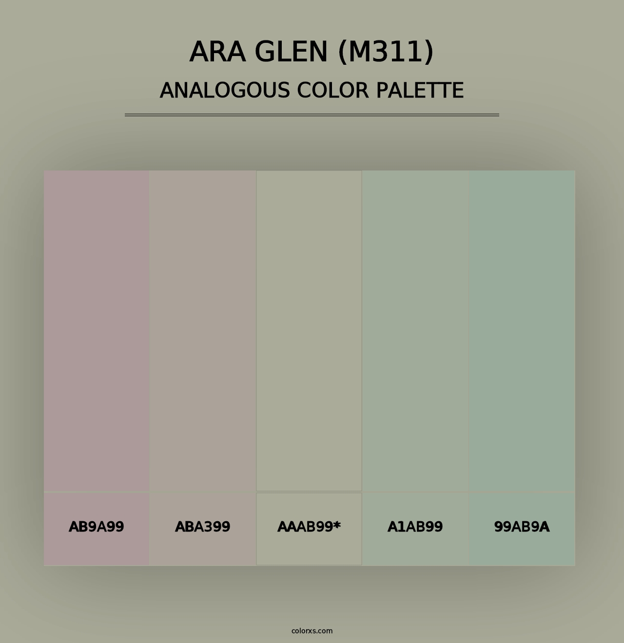 Ara Glen (M311) - Analogous Color Palette