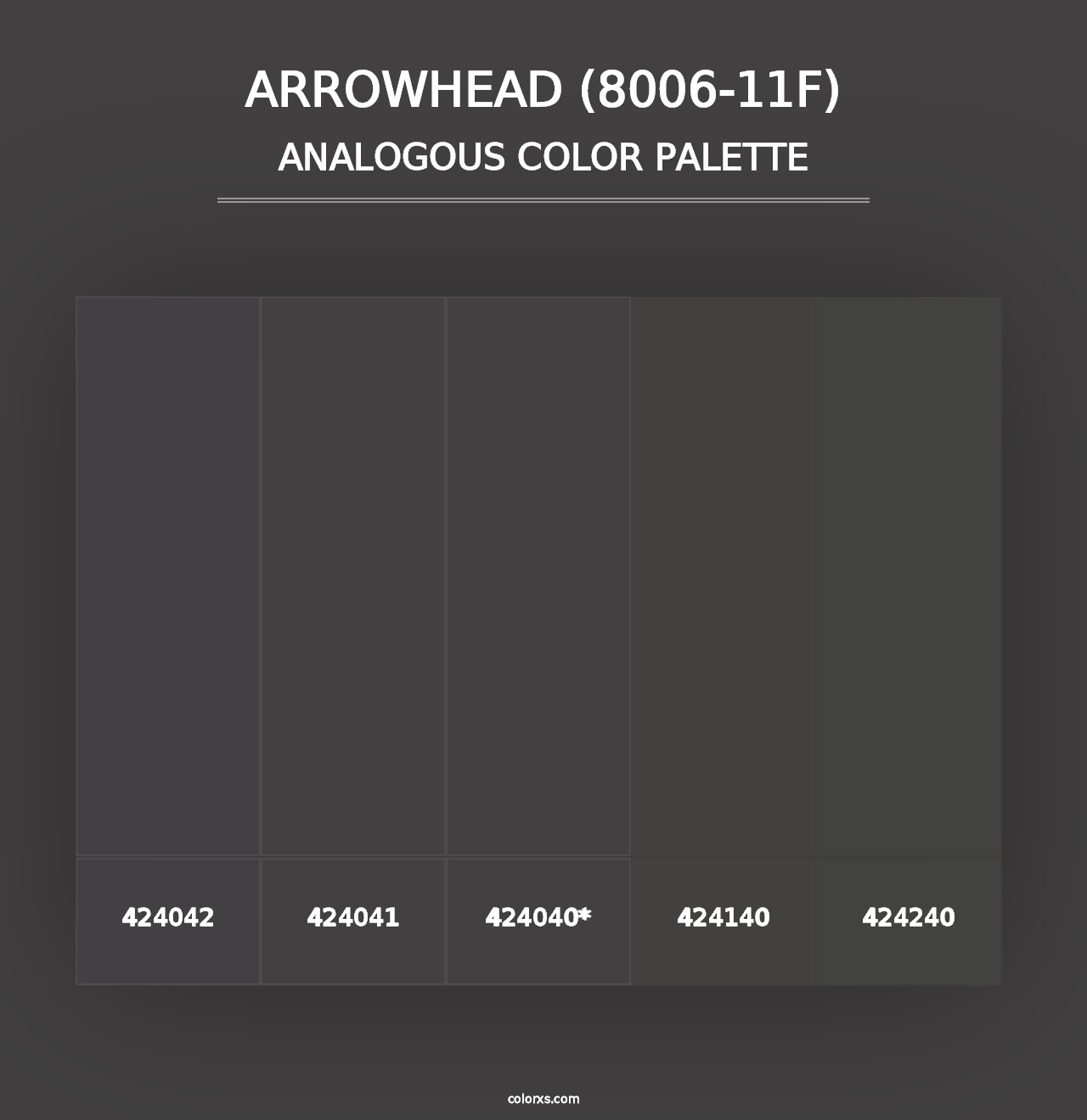 Arrowhead (8006-11F) - Analogous Color Palette