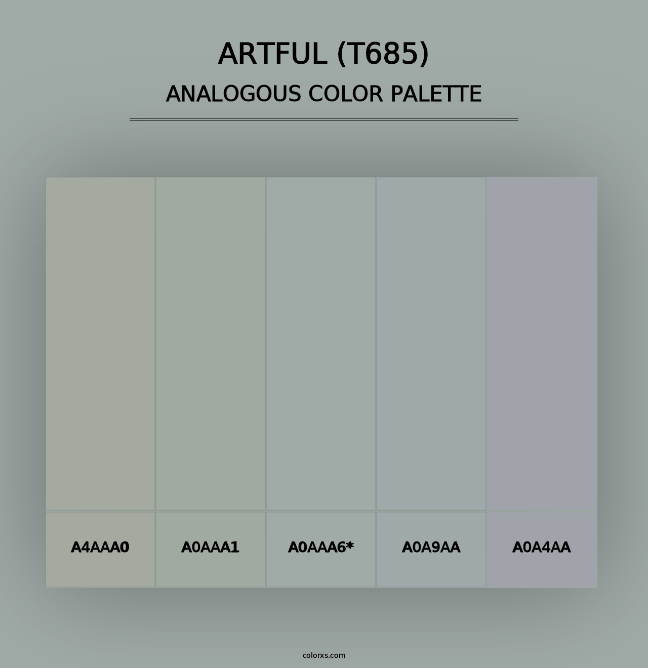 Artful (T685) - Analogous Color Palette