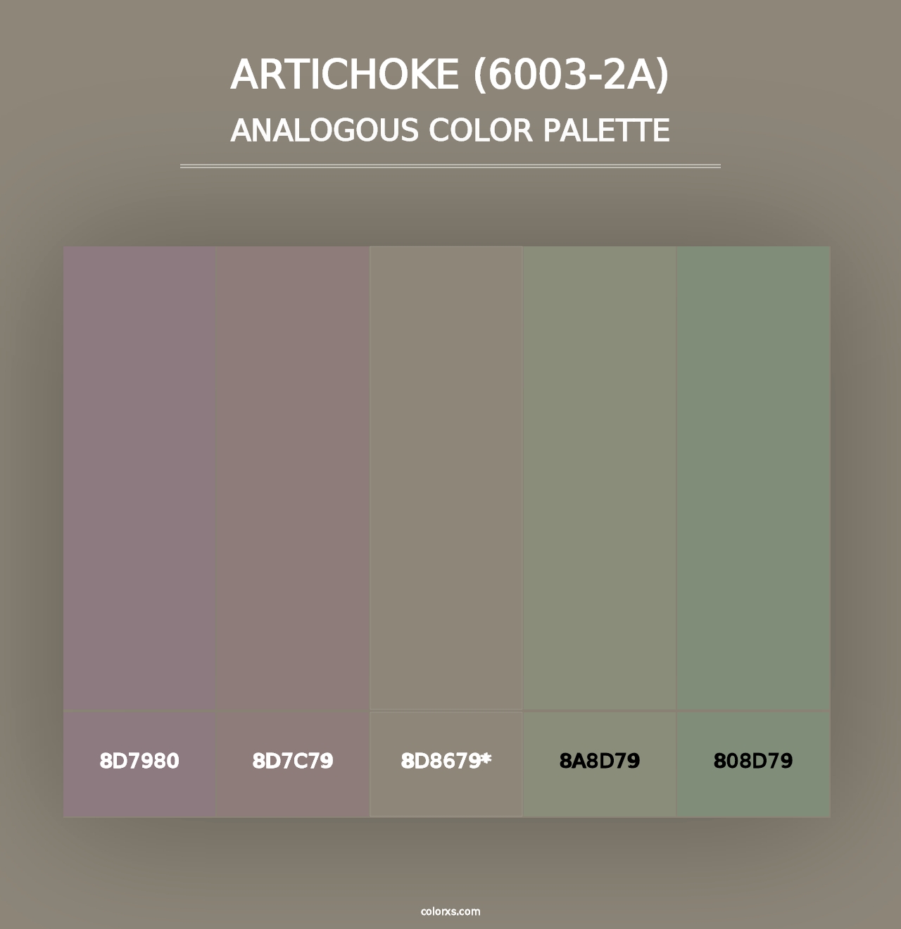 Artichoke (6003-2A) - Analogous Color Palette