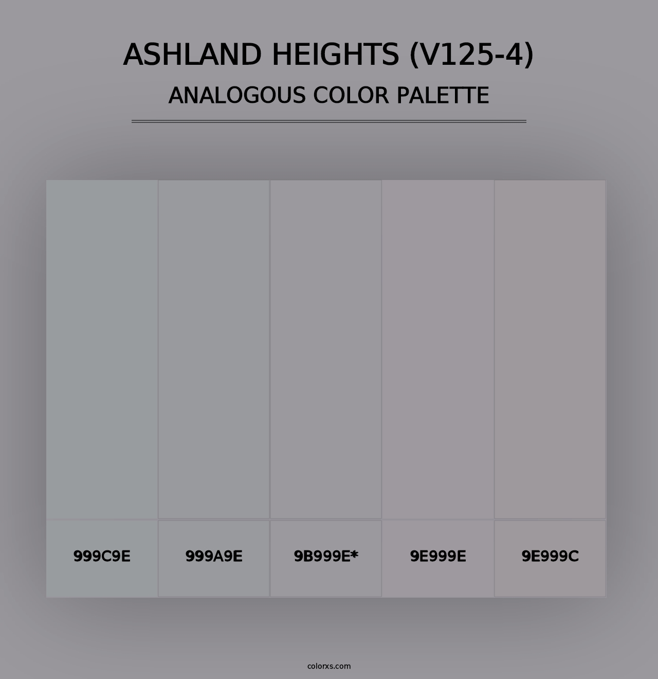 Ashland Heights (V125-4) - Analogous Color Palette