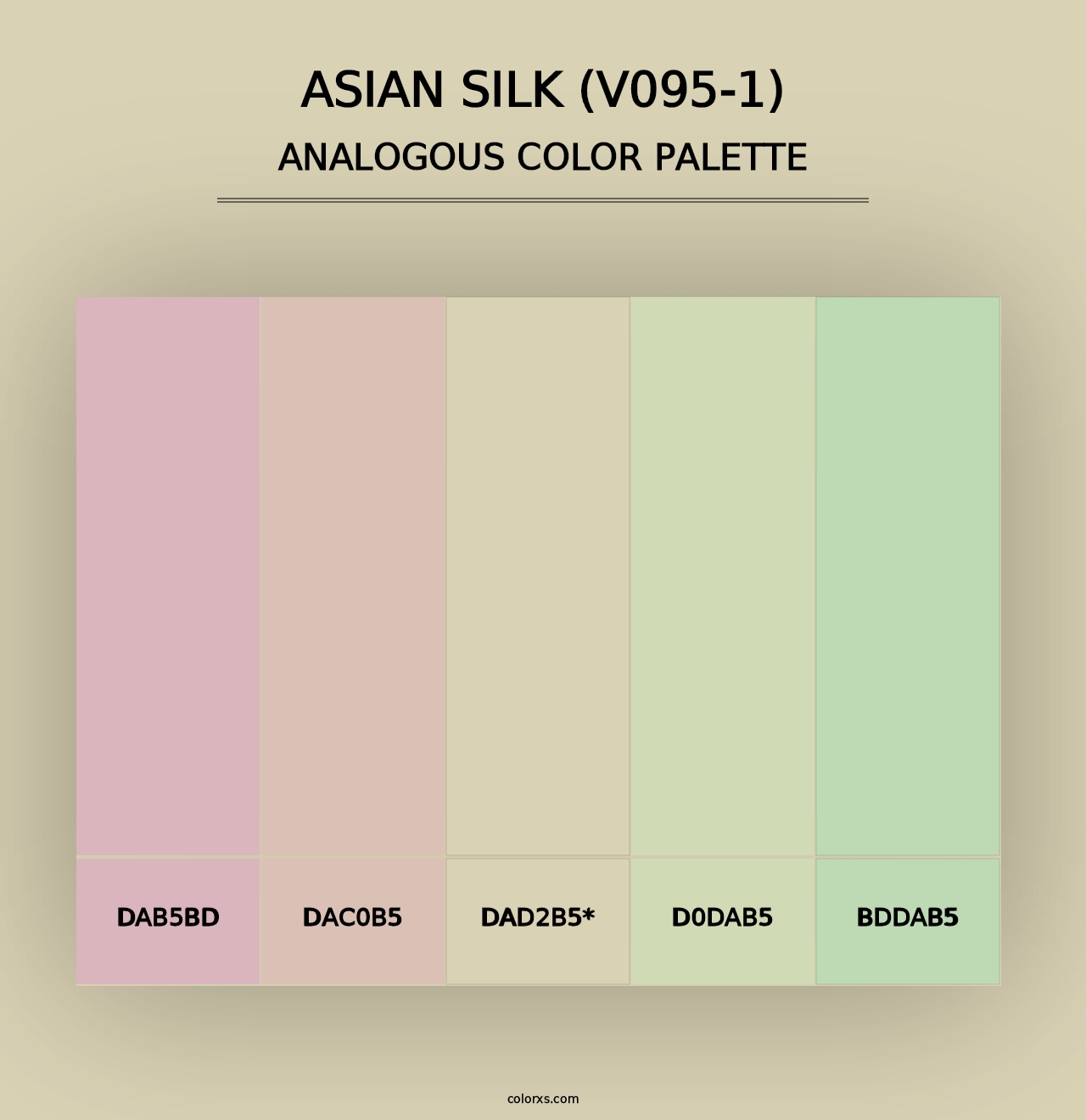 Asian Silk (V095-1) - Analogous Color Palette