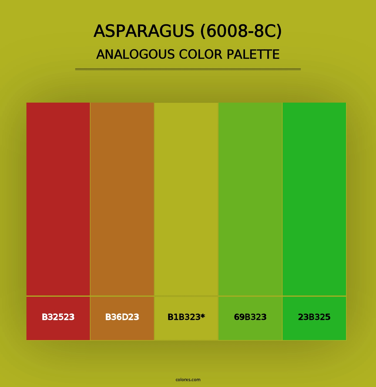 Asparagus (6008-8C) - Analogous Color Palette