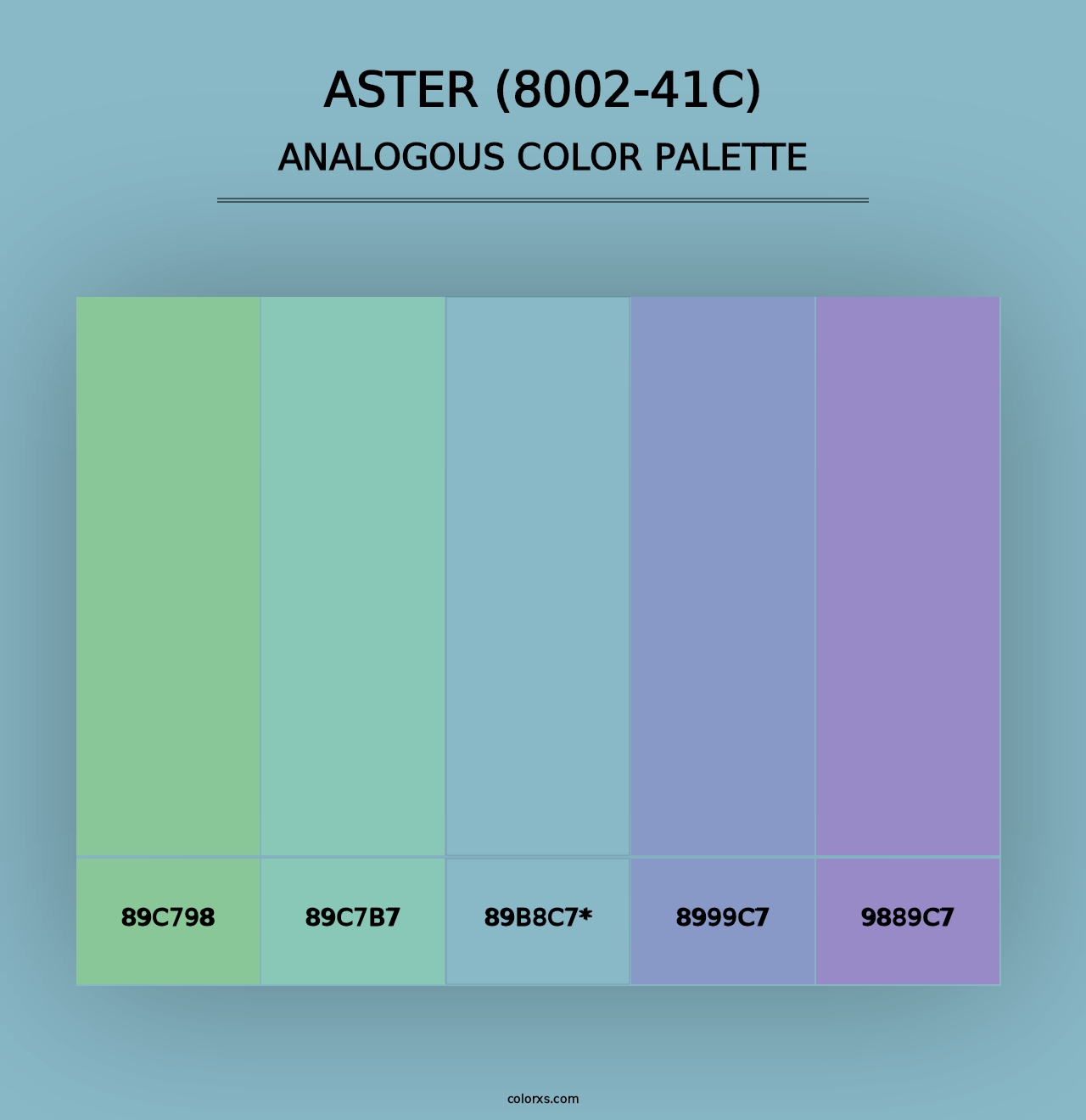 Aster (8002-41C) - Analogous Color Palette