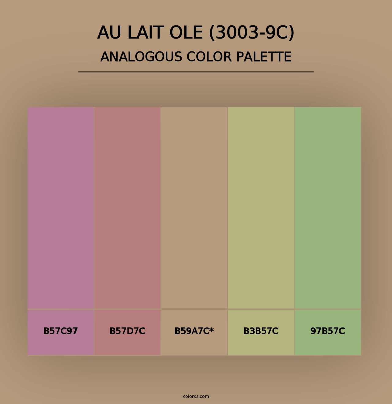 Au Lait Ole (3003-9C) - Analogous Color Palette