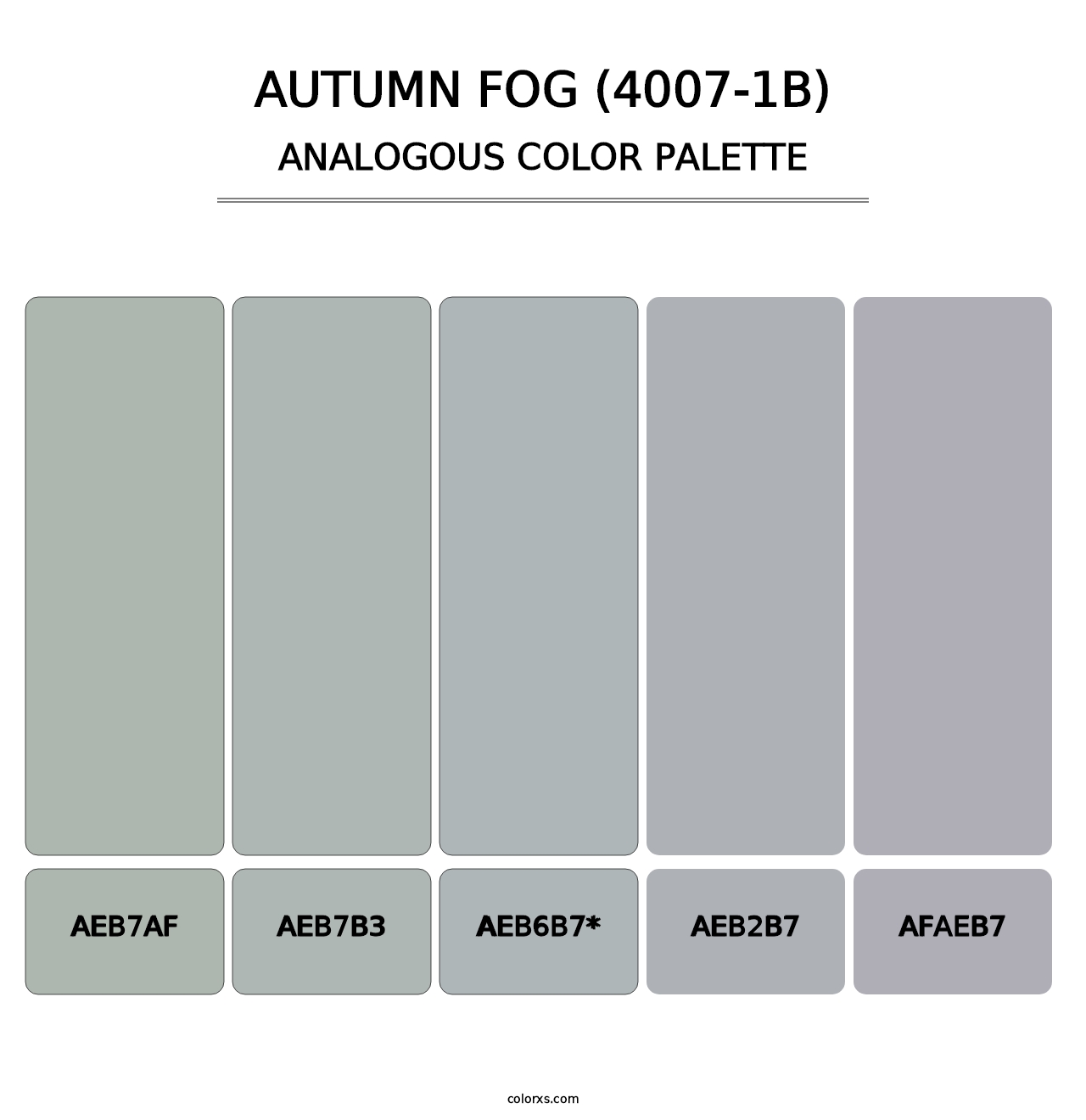 Autumn Fog (4007-1B) - Analogous Color Palette