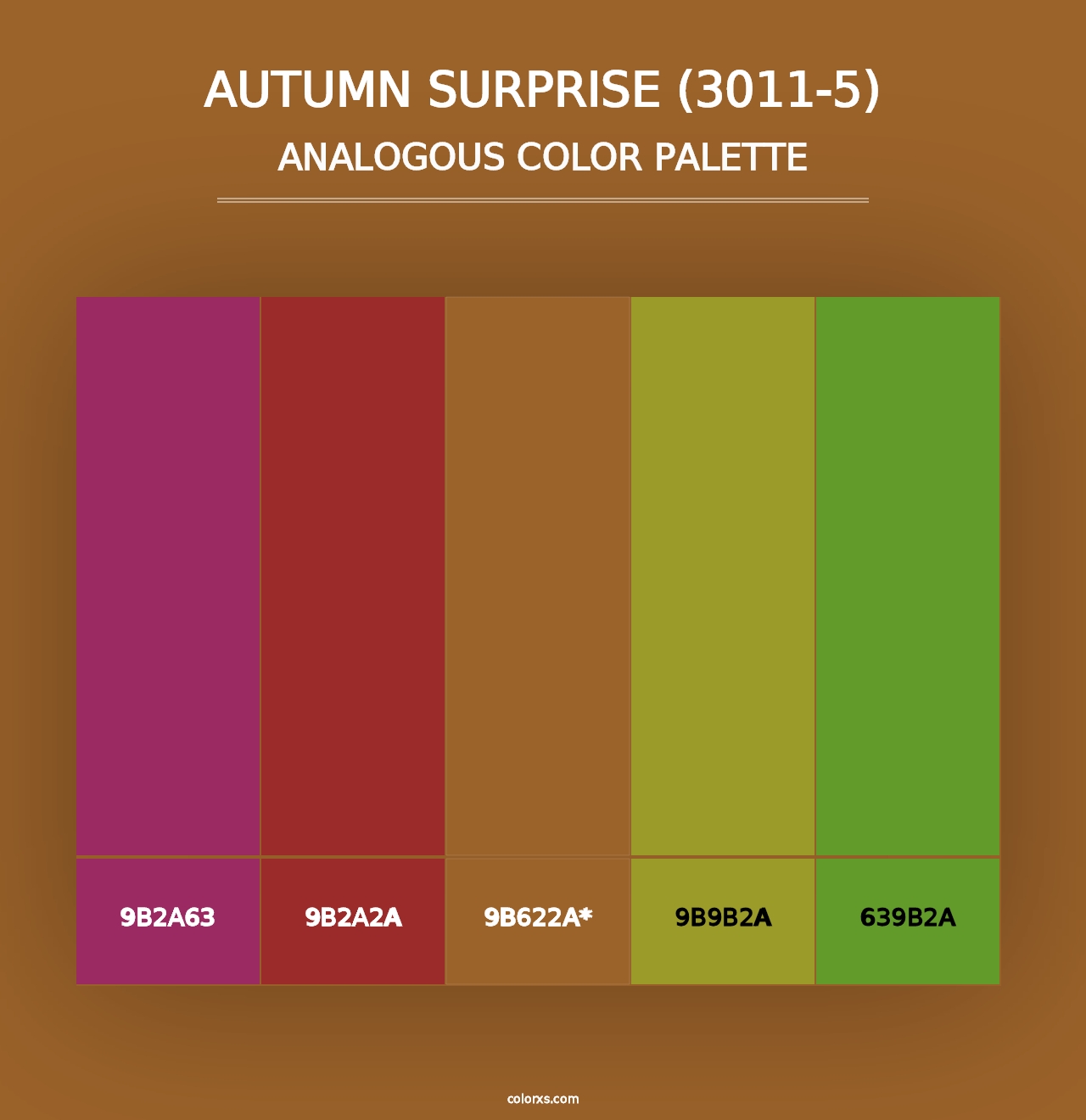 Autumn Surprise (3011-5) - Analogous Color Palette