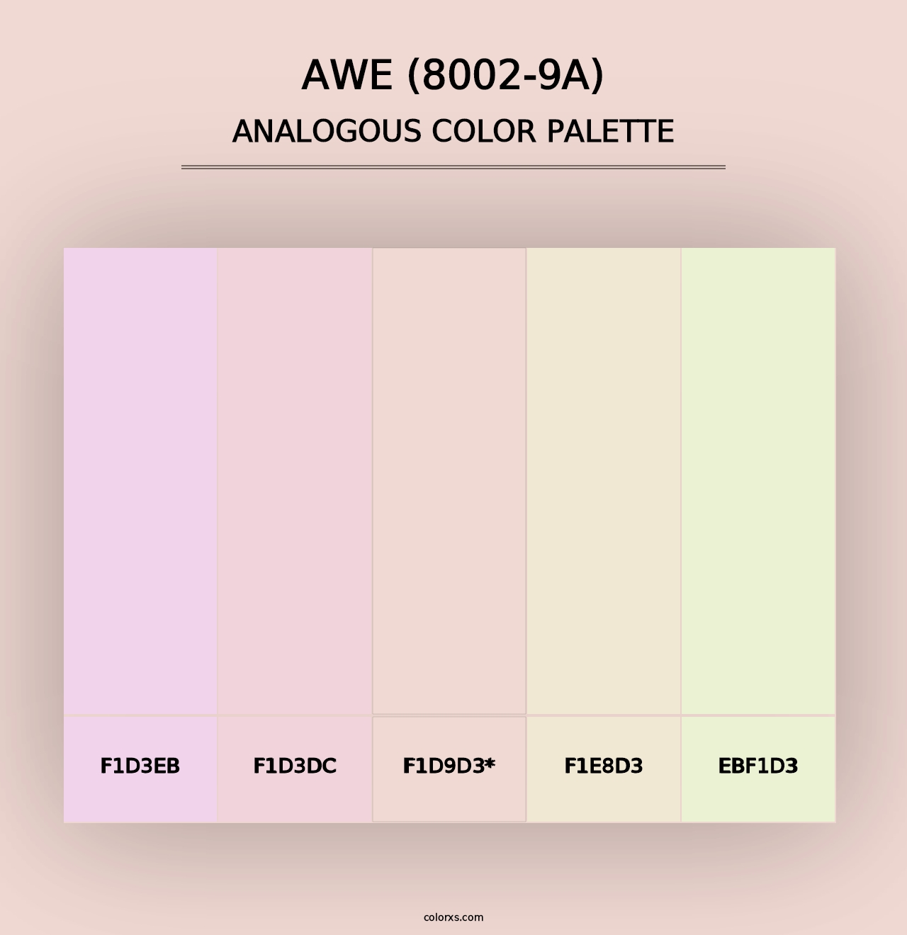 Awe (8002-9A) - Analogous Color Palette