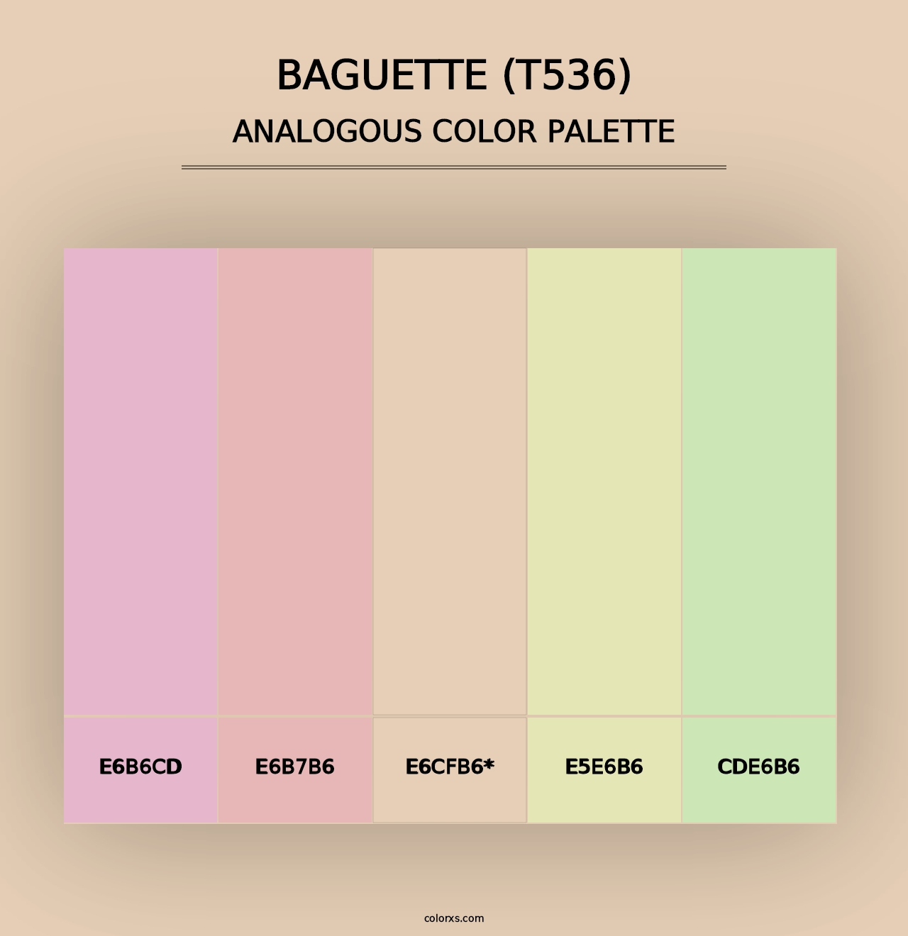 Baguette (T536) - Analogous Color Palette