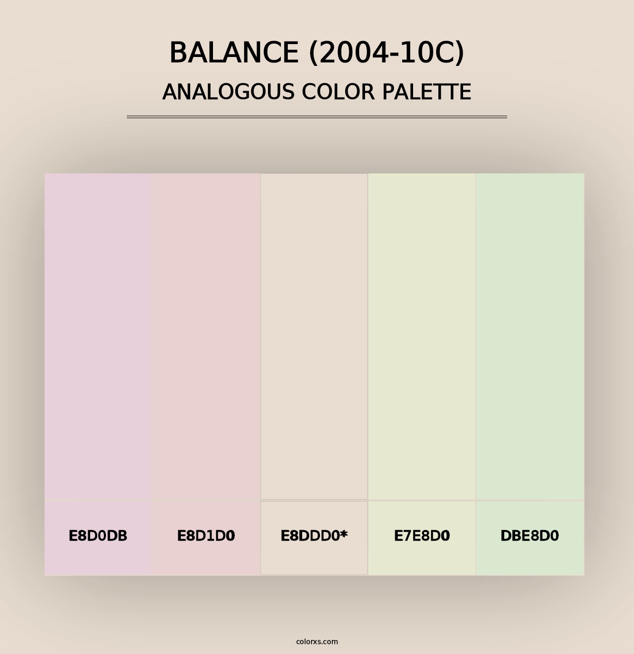 Balance (2004-10C) - Analogous Color Palette