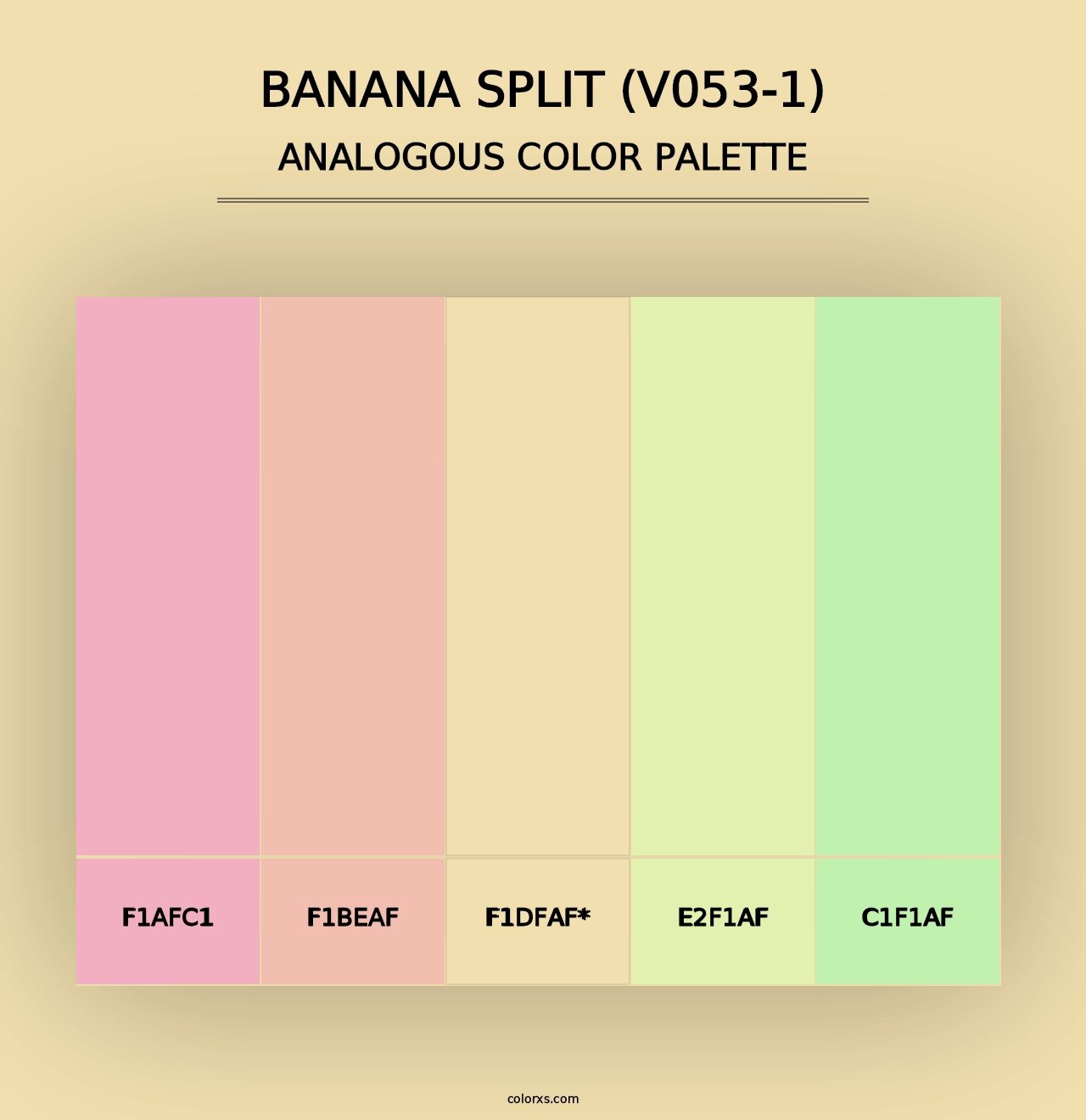 Banana Split (V053-1) - Analogous Color Palette